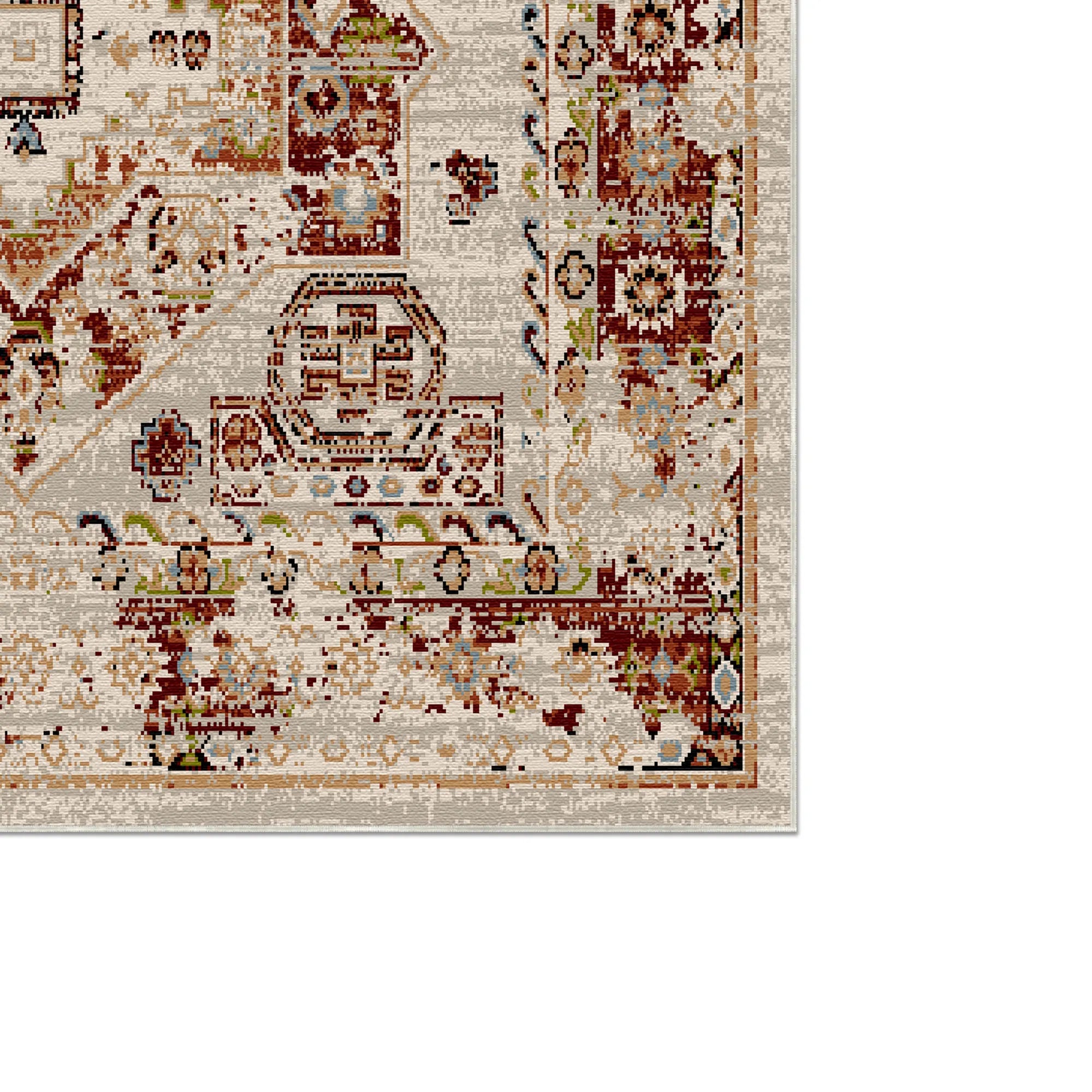 Petra Ton Vintage Waschbarer Teppich
