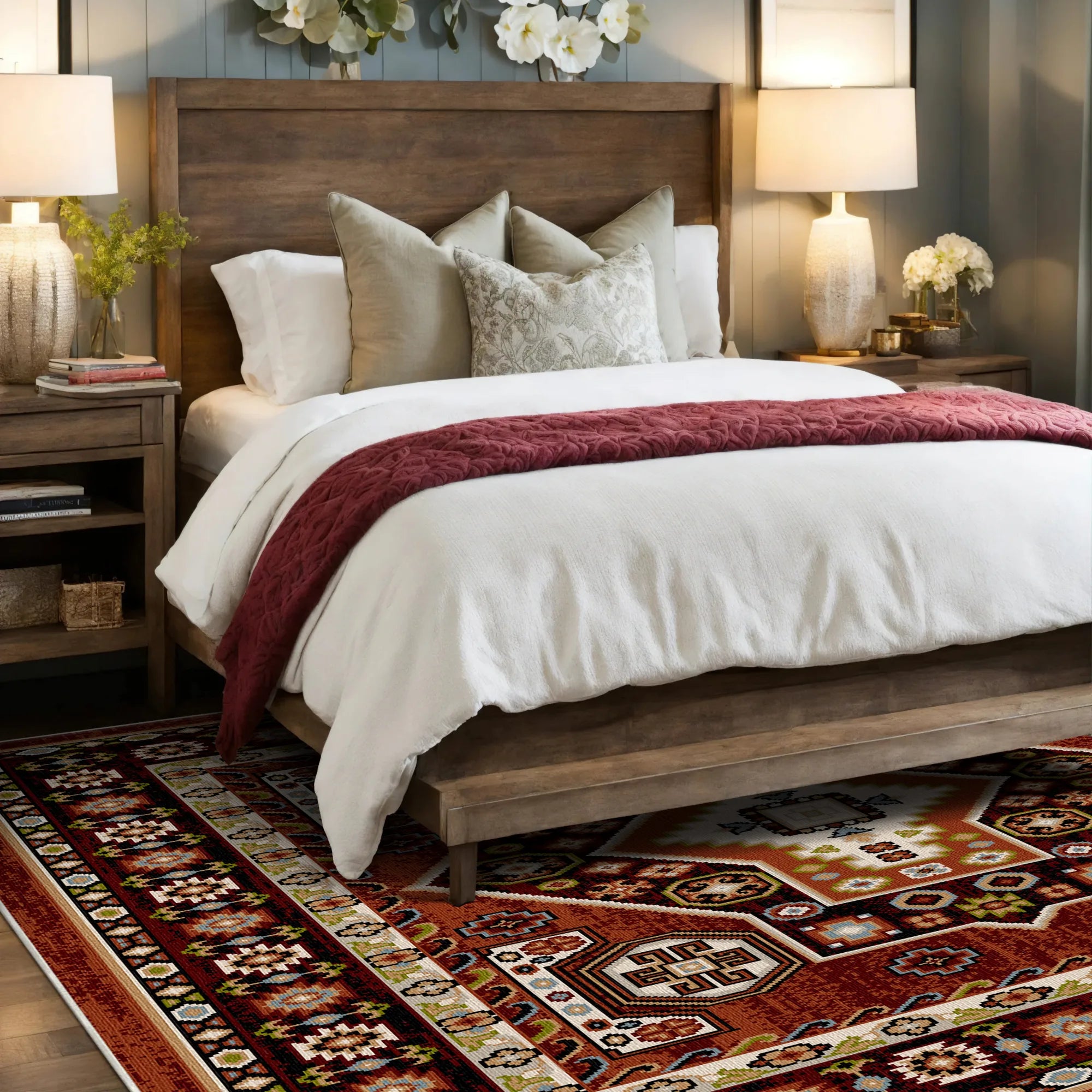 Nomad Brick Vintage Waschbarer Teppich