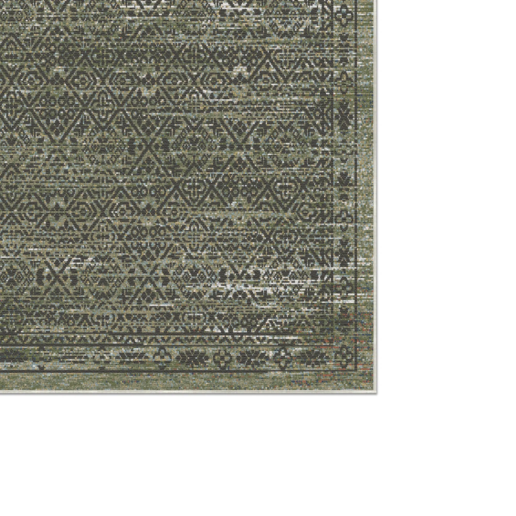 Üppige Chiffre Geometrischer Teppich
