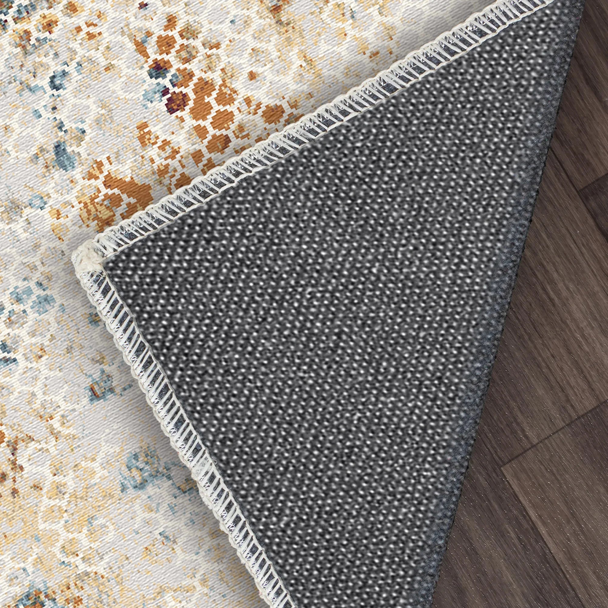 Leuchtendes Gitter Abstrakter Teppich