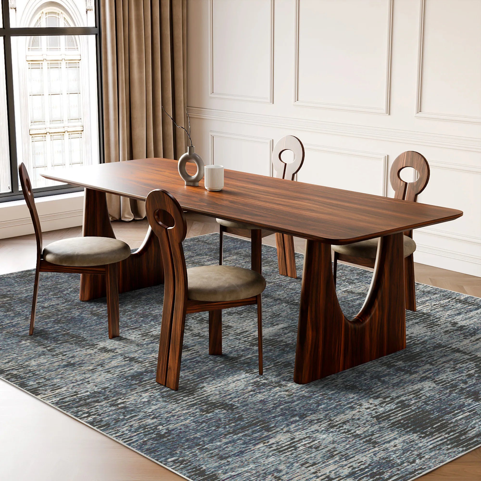 Abstrakter Teppich Mitternachtshorizont