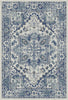 Waschbarer Vintage Teppich in Kaspischem Indigo 