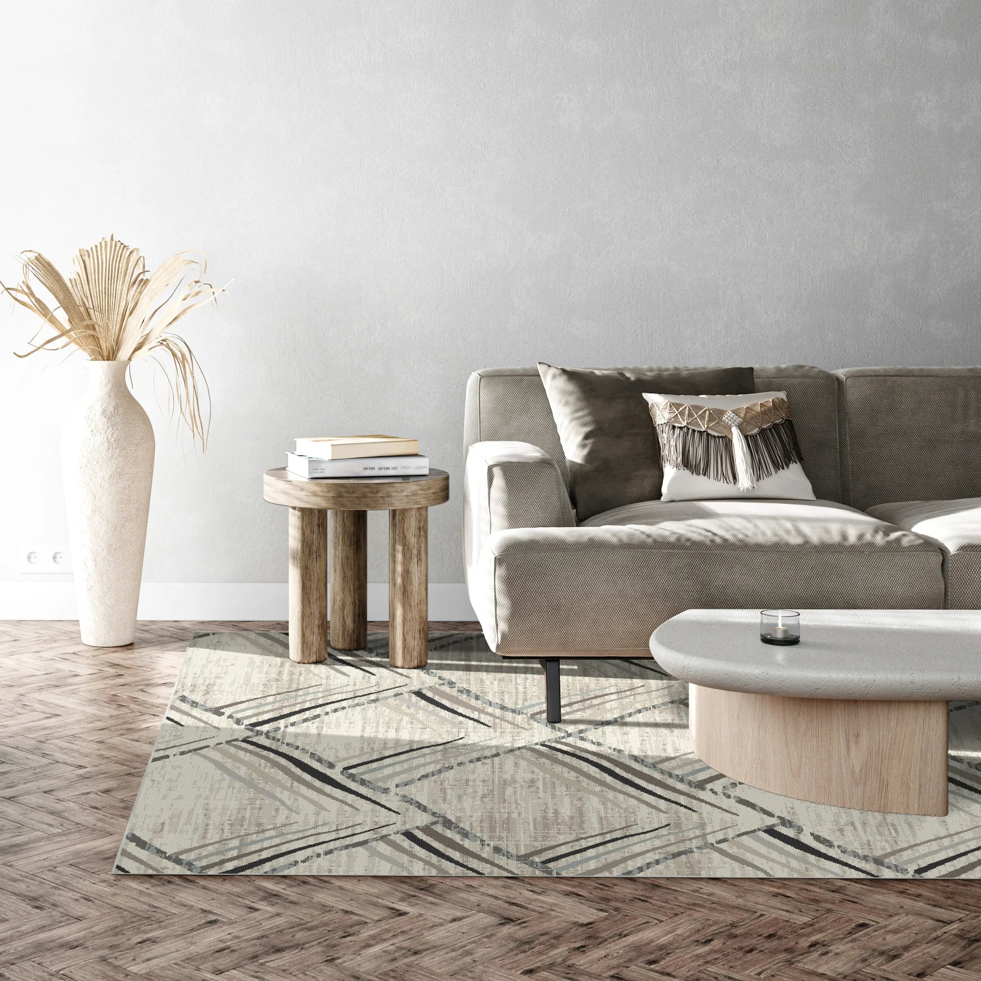 Aspen Skizze Geometrischer Waschbarer Teppich