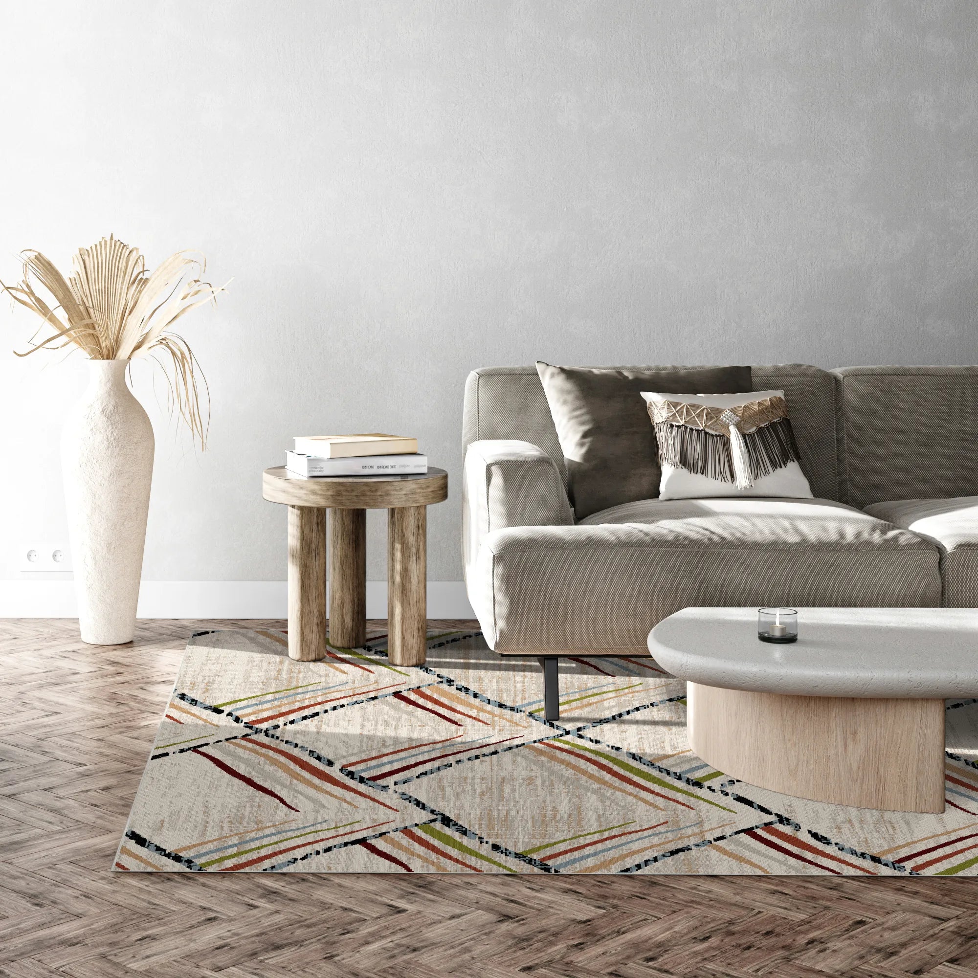 Sierra Skizze Geometrischer Waschbarer Teppich