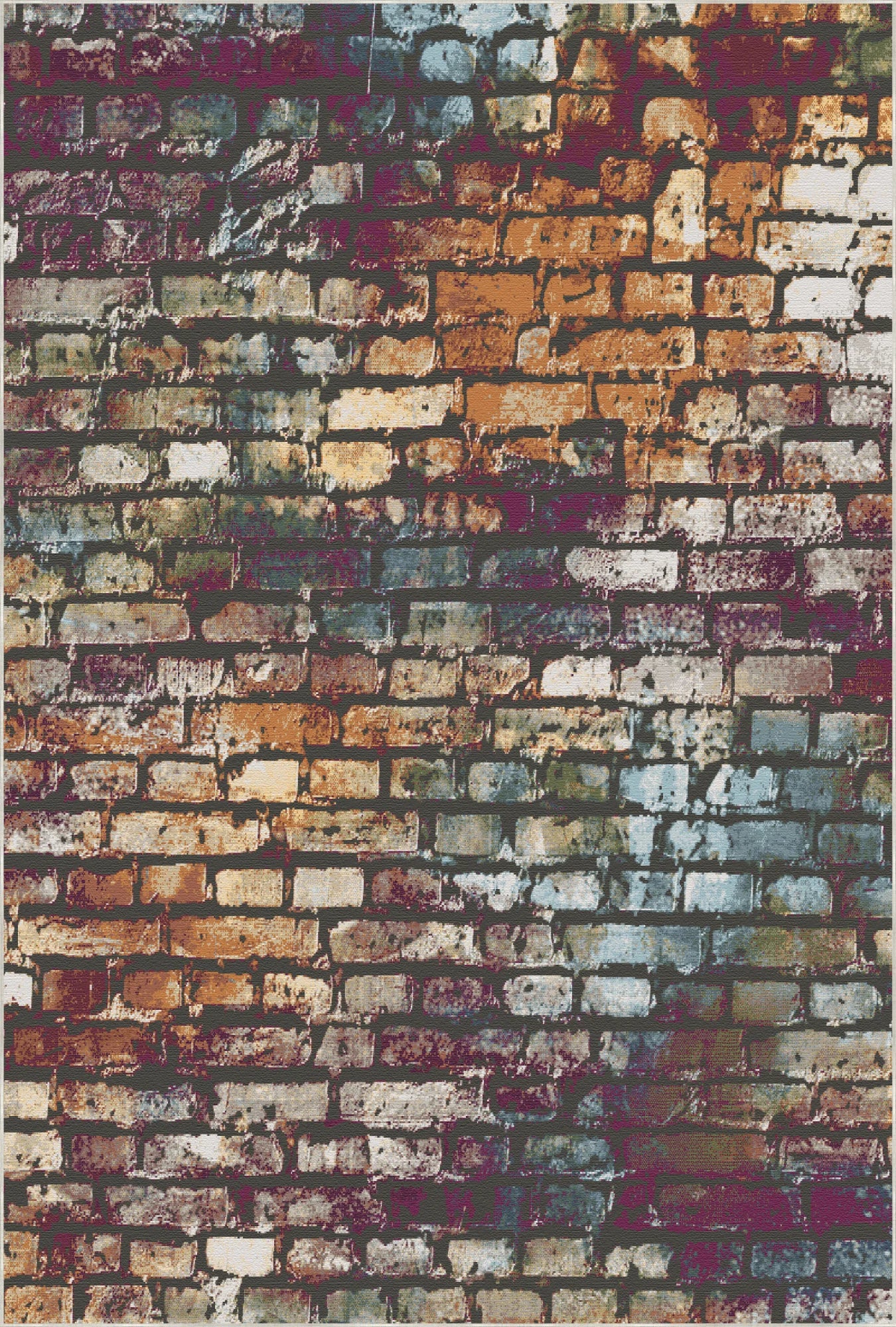 Urban Relic Masonry Abstrakter Teppich