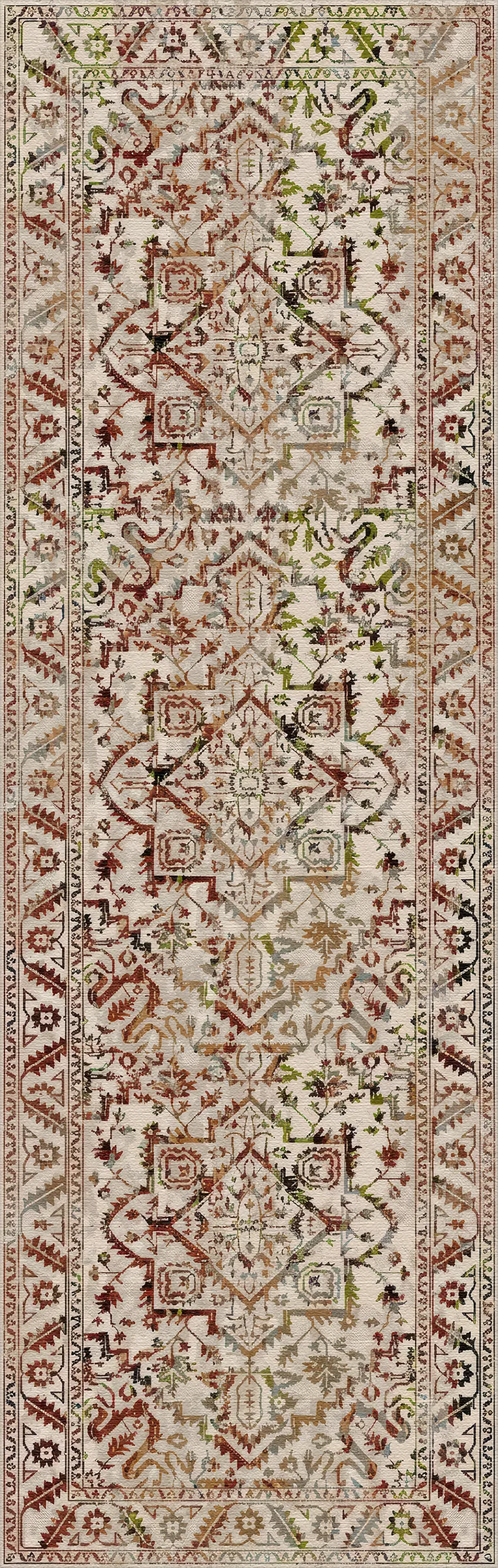 Ephesus Rost Vintage Waschbarer Teppich