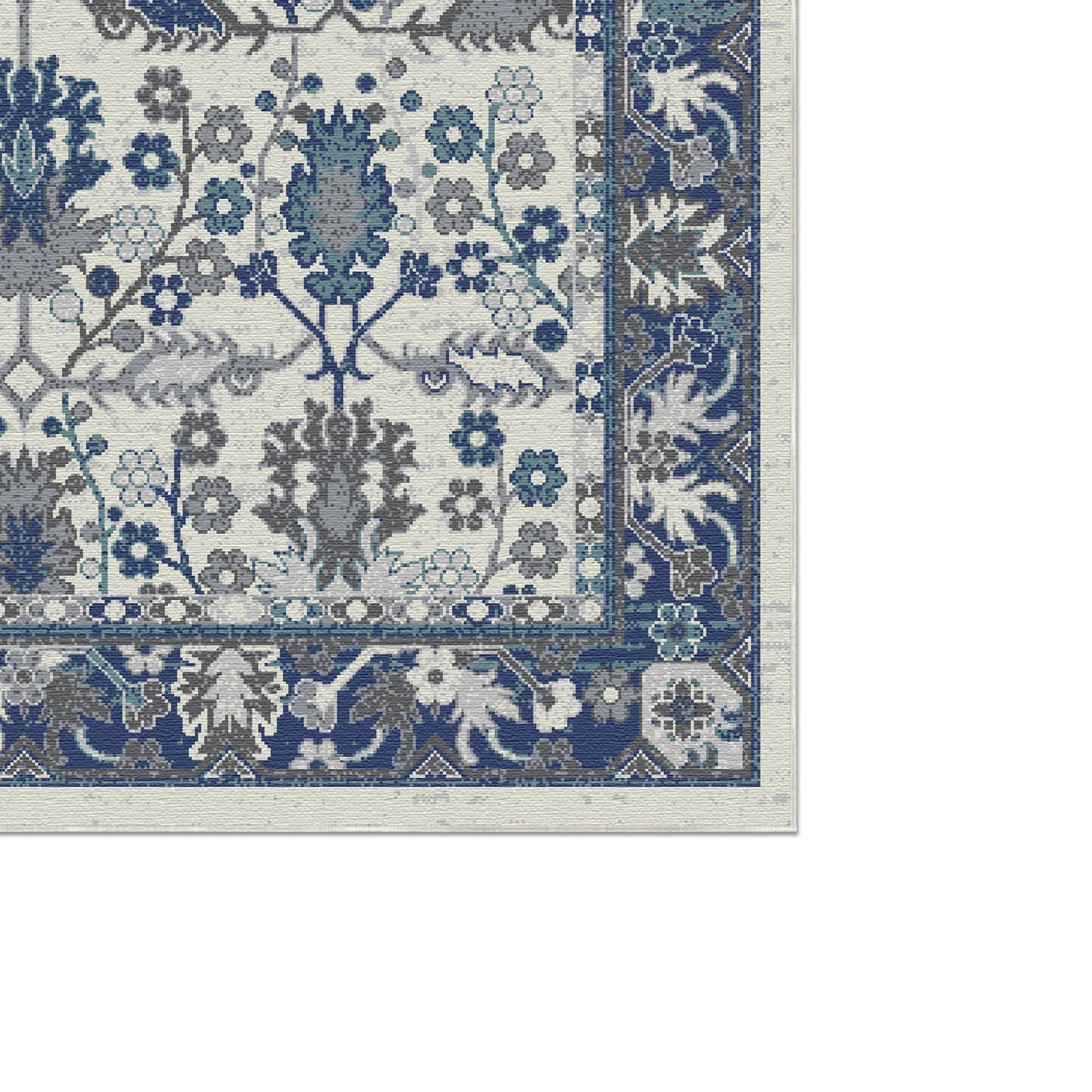 Schiefer Flora Gitter Botanischer Teppich
