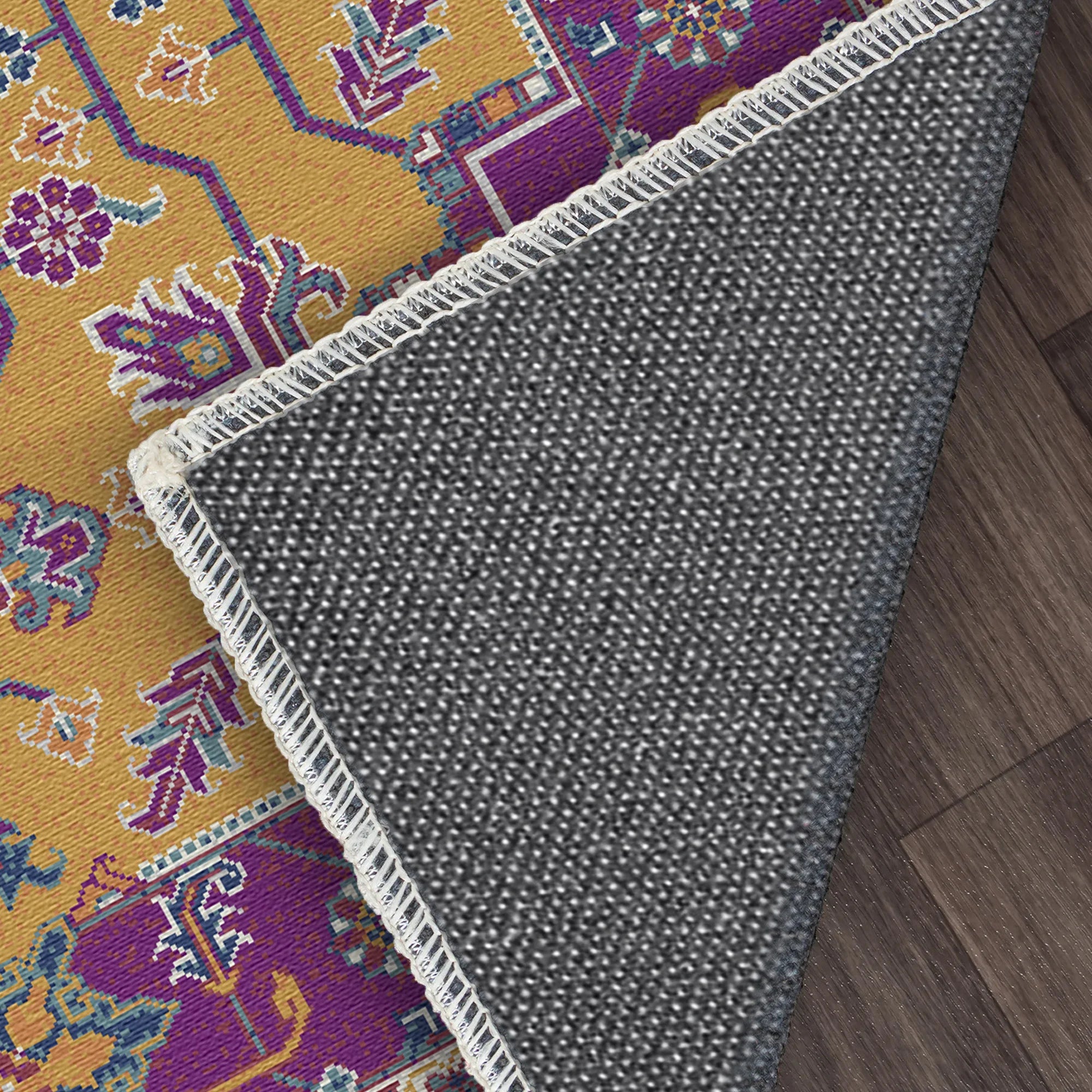 Regal Ochre Mosaik Medaillon Teppich