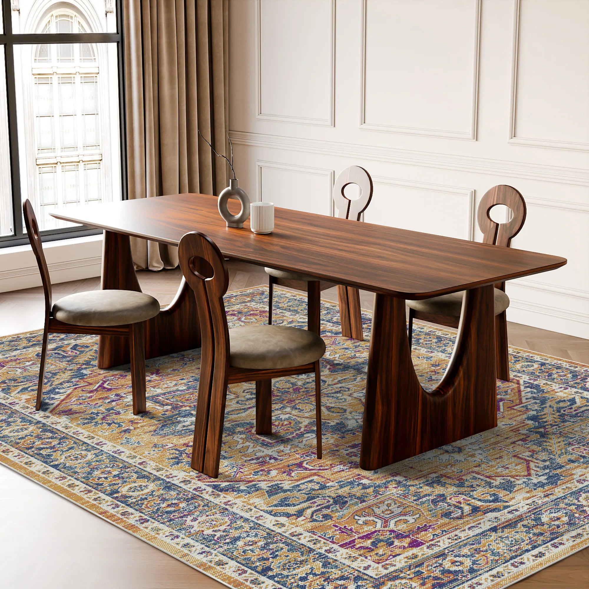 Bernstein Zitadelle Ornament Medaillon Teppich