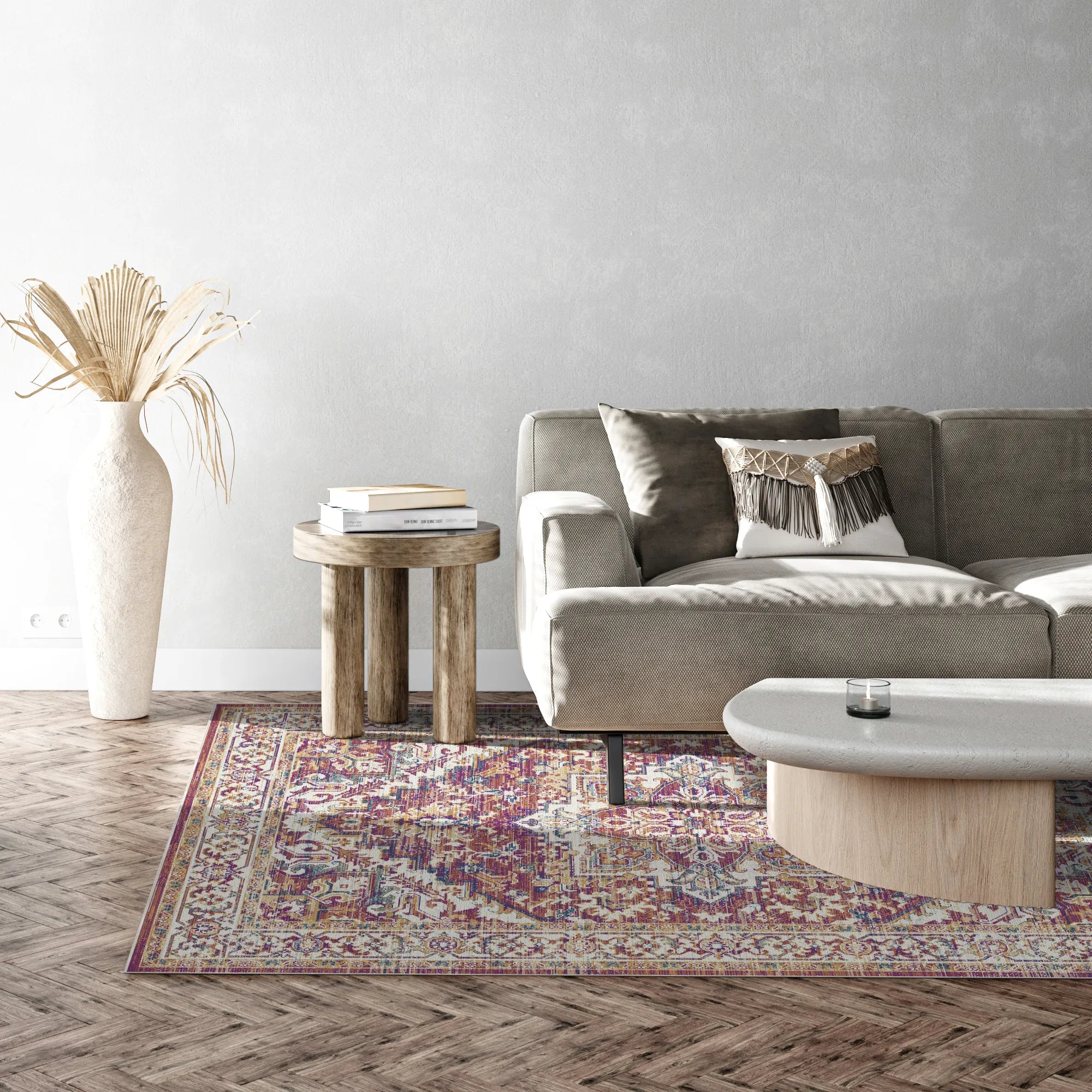 Terrakotta Zitadelle Ornament Medaillon Teppich