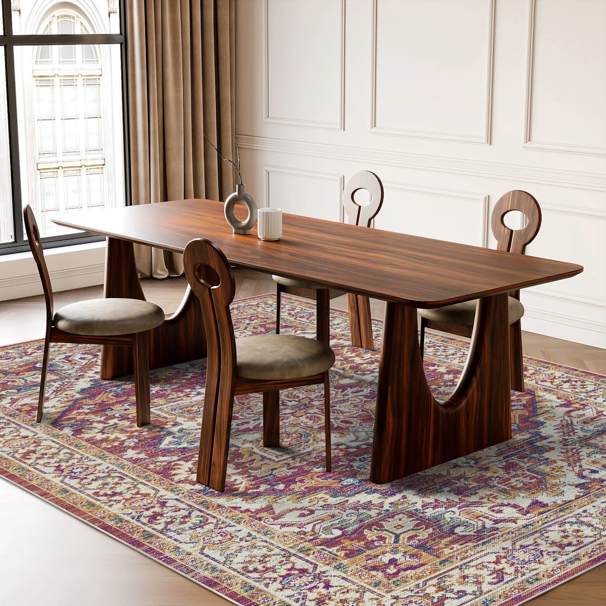 Terrakotta Zitadelle Ornament Medaillon Teppich