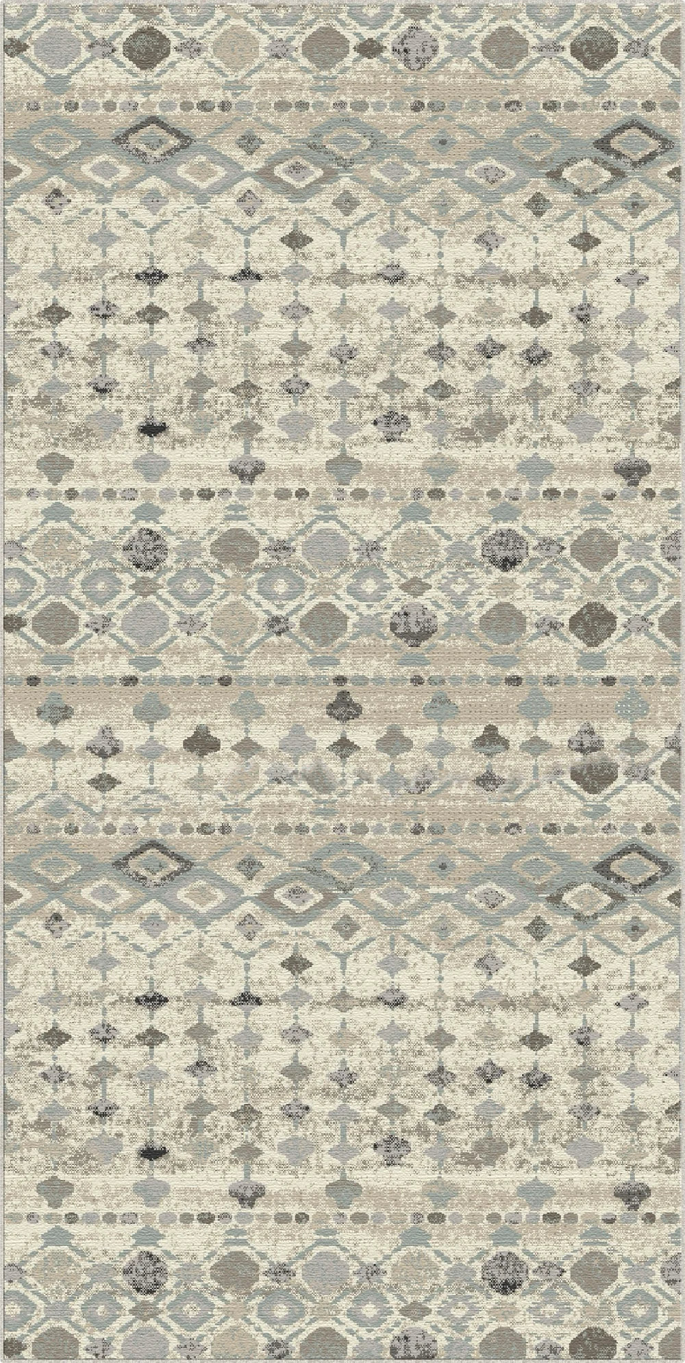 Baja Tribal Geometrischer Waschbarer Teppich