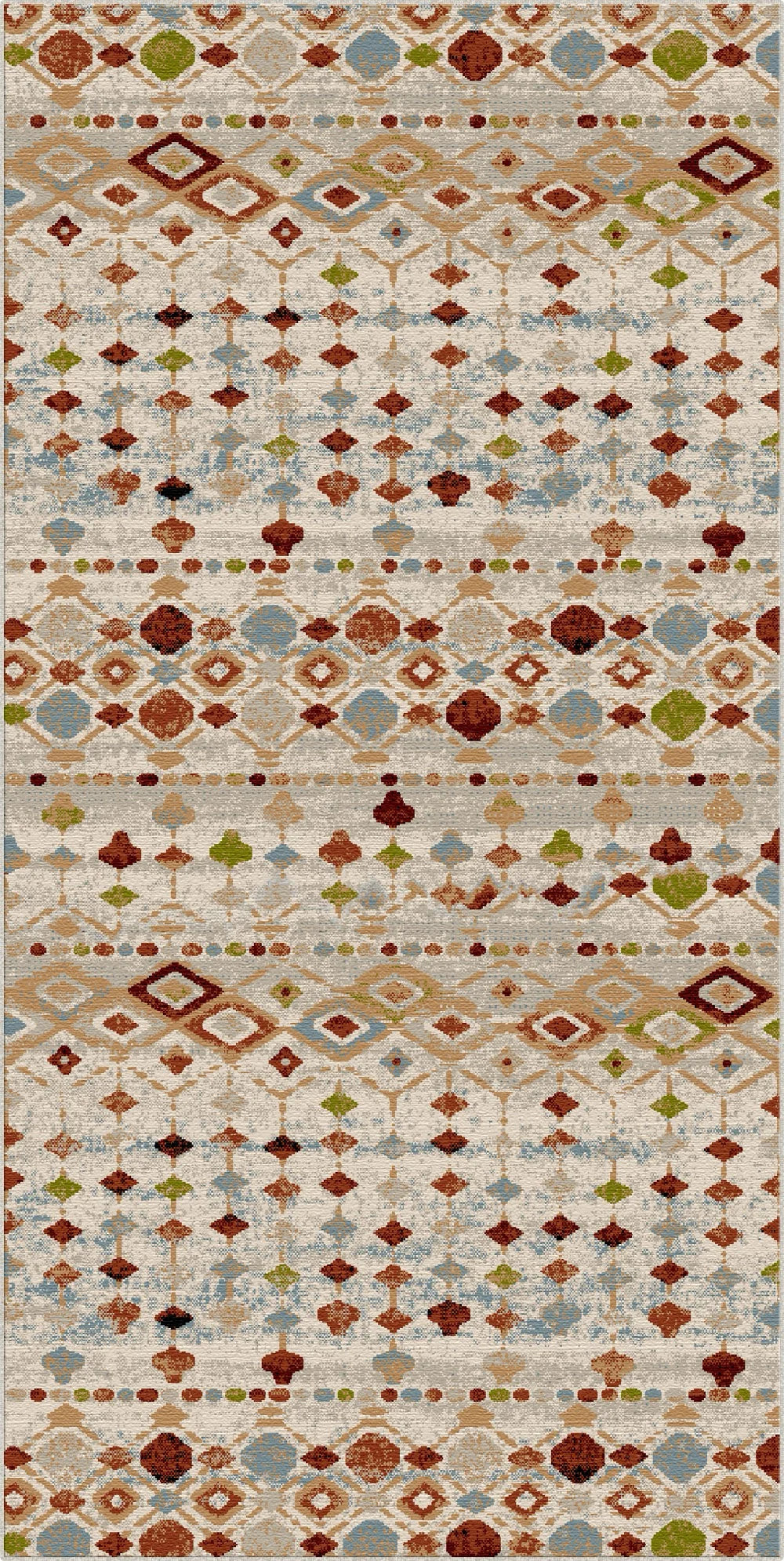 Sedona Multi Tribal Geometrischer Waschbarer Teppich