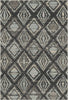 Waschbarer Teppich Badlands Charcoal Geometric 