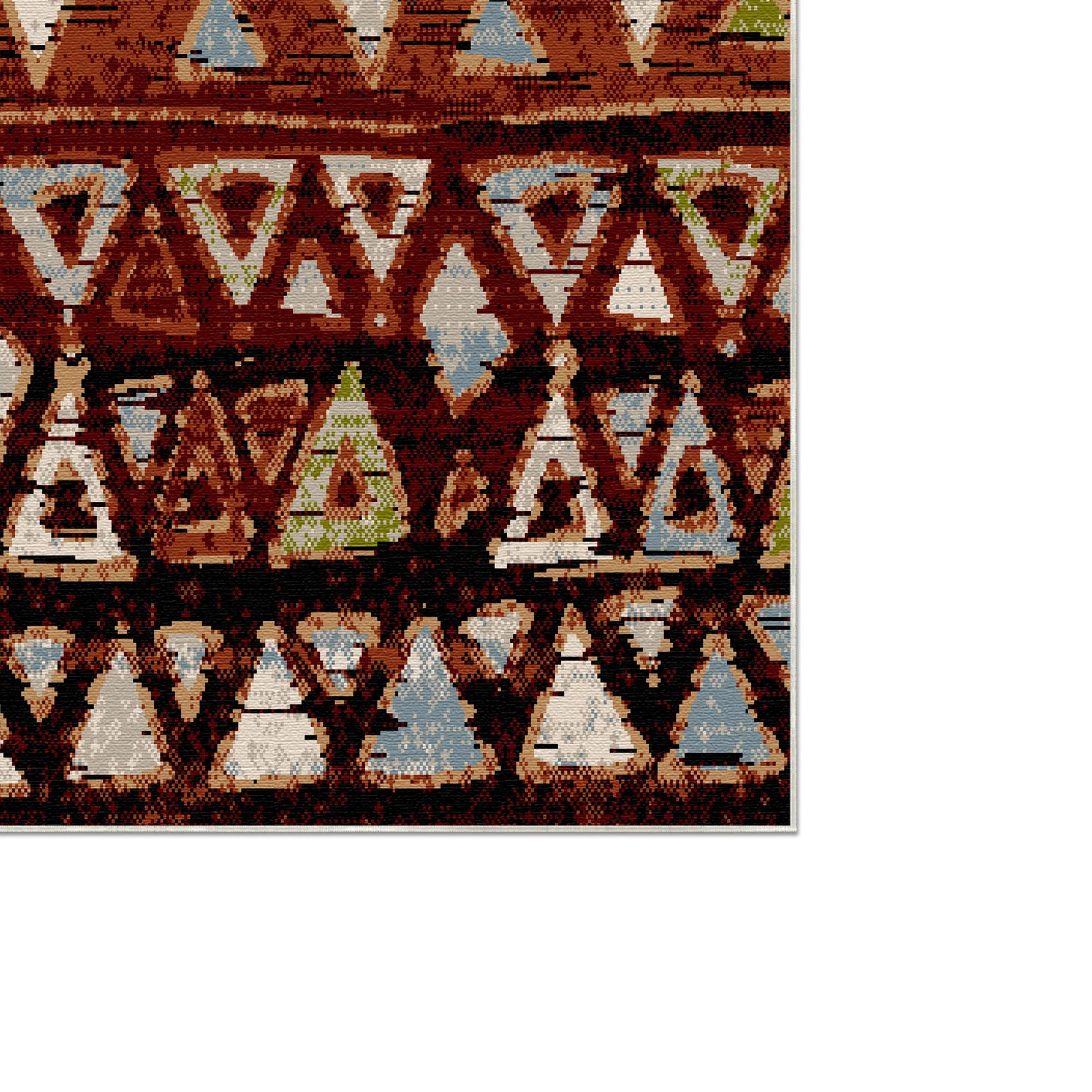 Klondike Rust Tribal Waschbarer Teppich