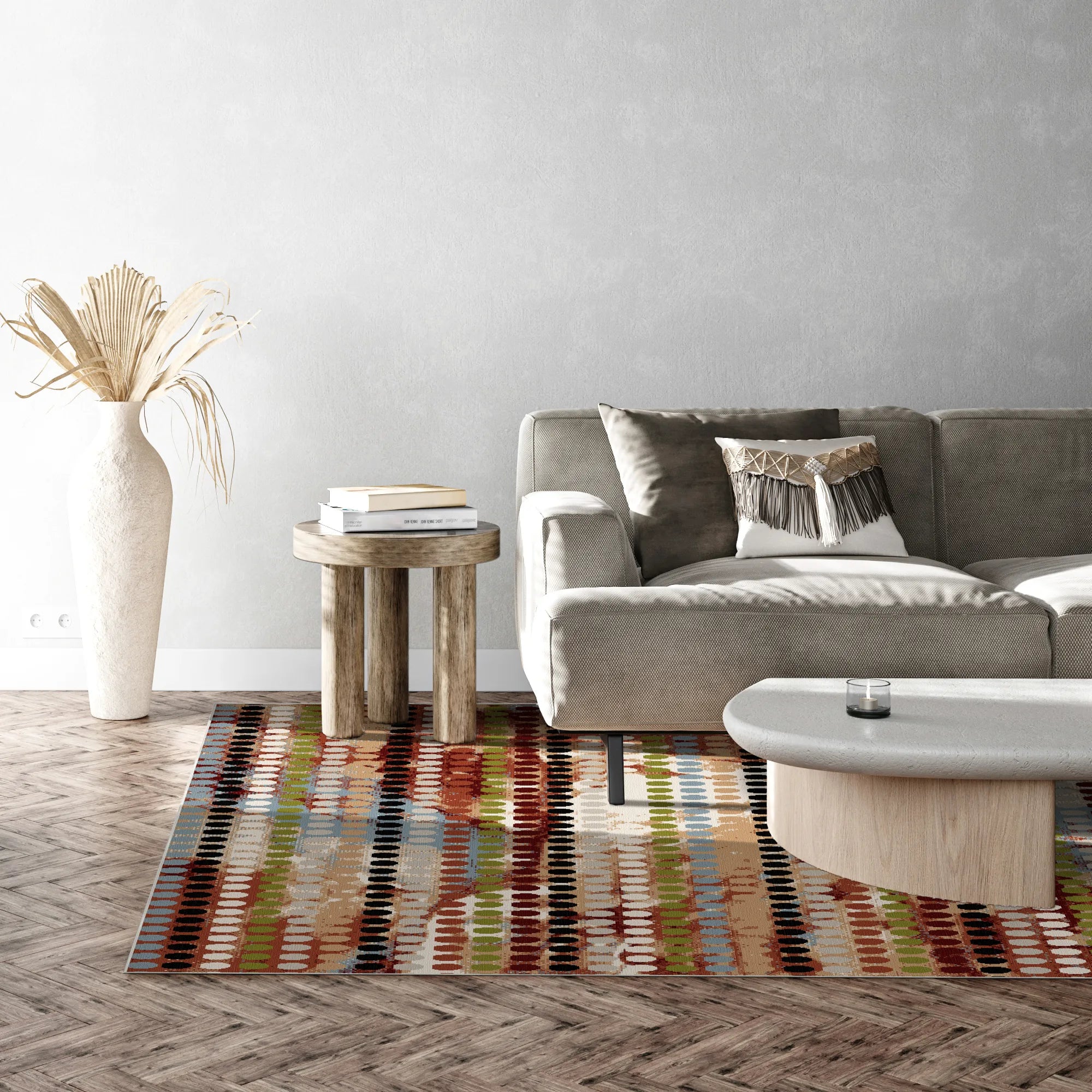 Waschbarer Teppich Petra Mosaic Geometric