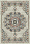Salamanca Beige Traditioneller Waschbarer Teppich Beige