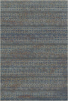 Waschbarer Teppich Amalfi Blue Abstract Blau