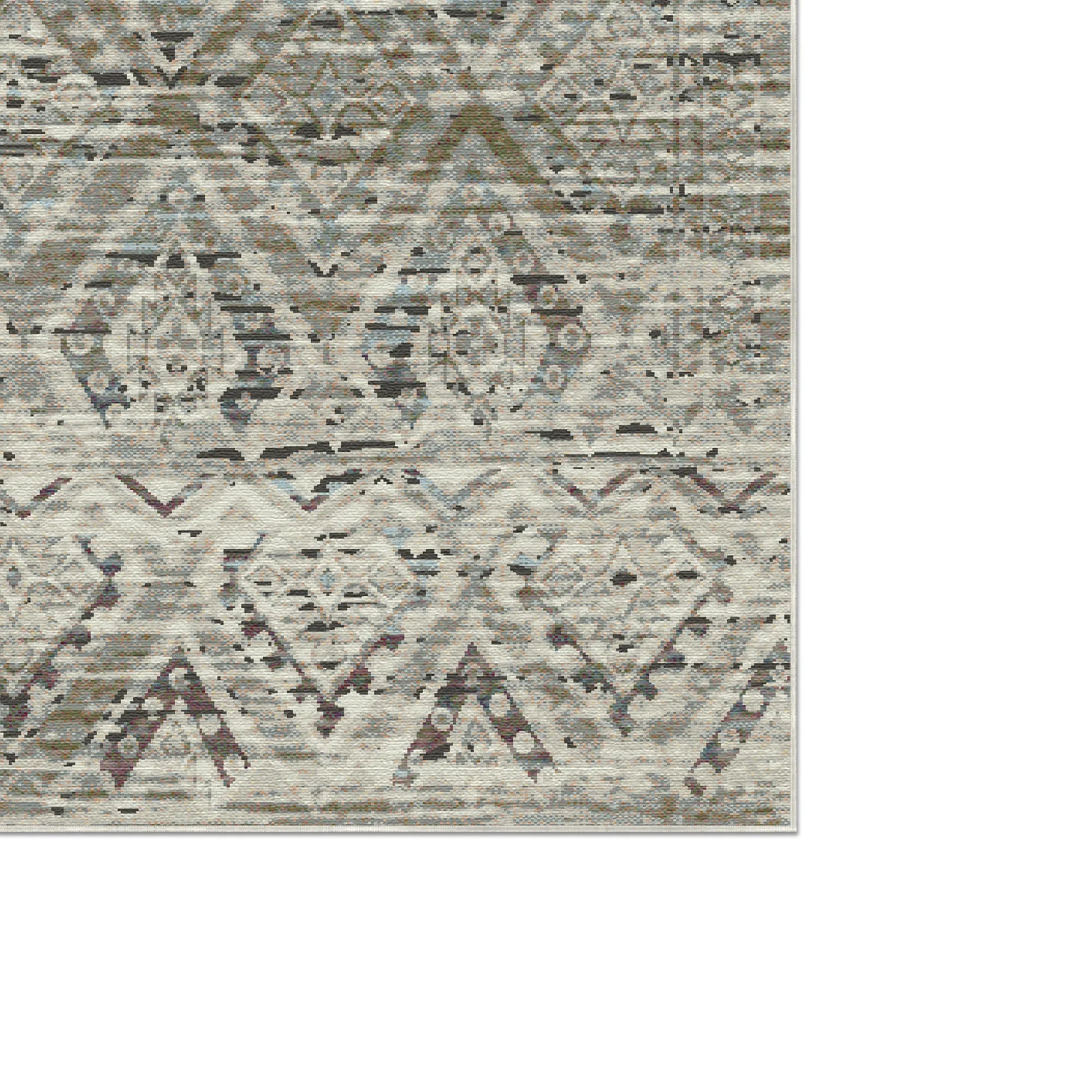 Positano Sand Abgenutzter Diamant Teppich