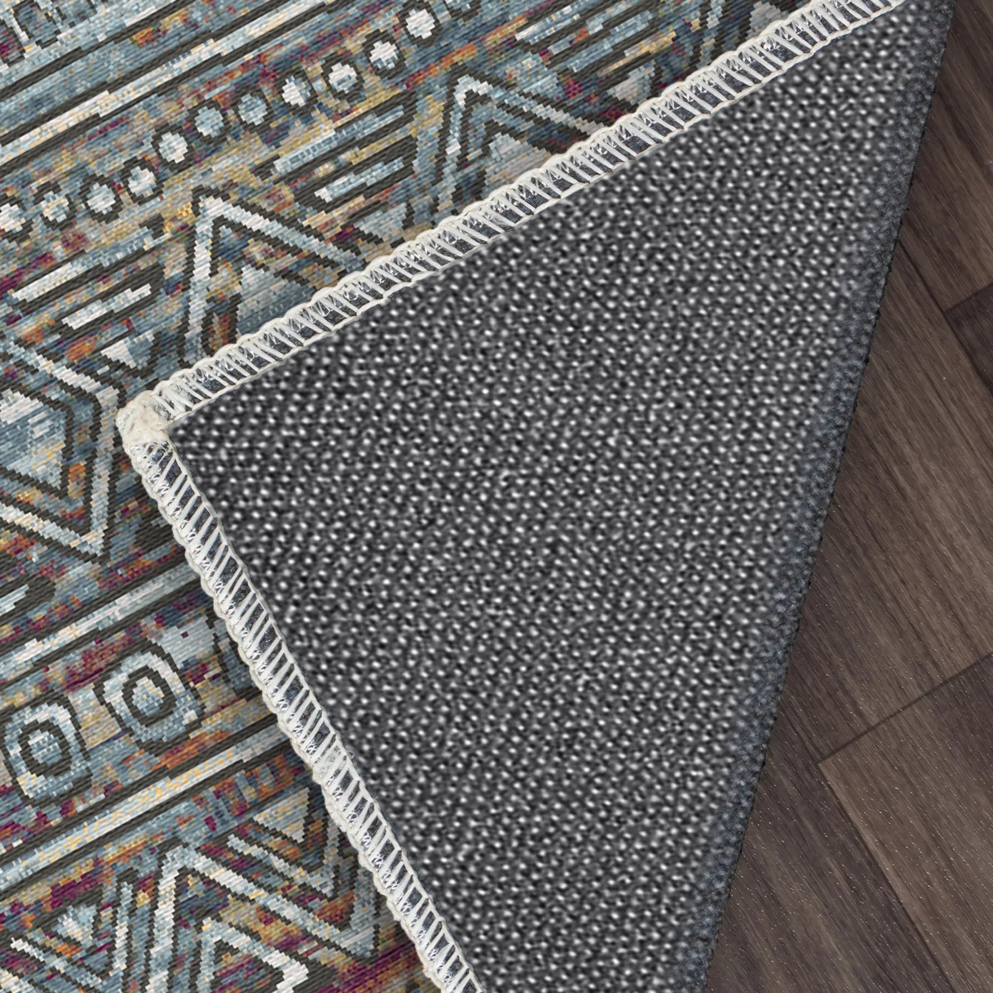 Prague Mosaic Abstrakter Waschbarer Teppich