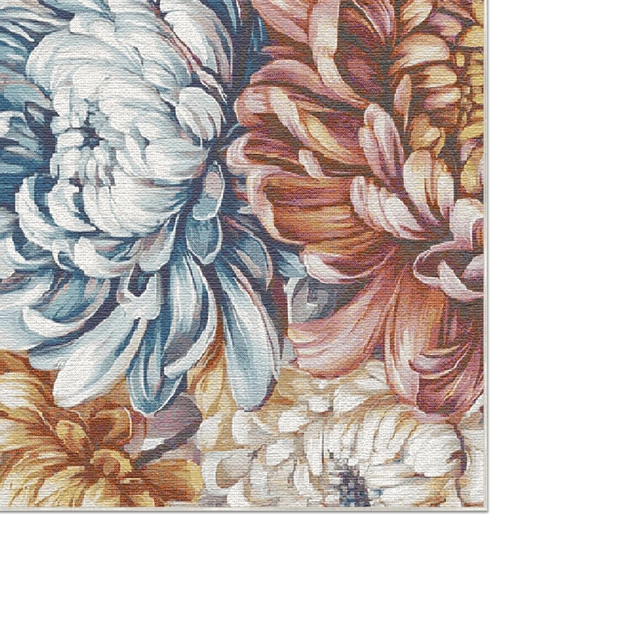Mehrfarbiger Malerischer Chrysanthemen Teppich