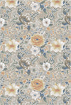 Beiger Eleganter Gelber Rosen Teppich Beige