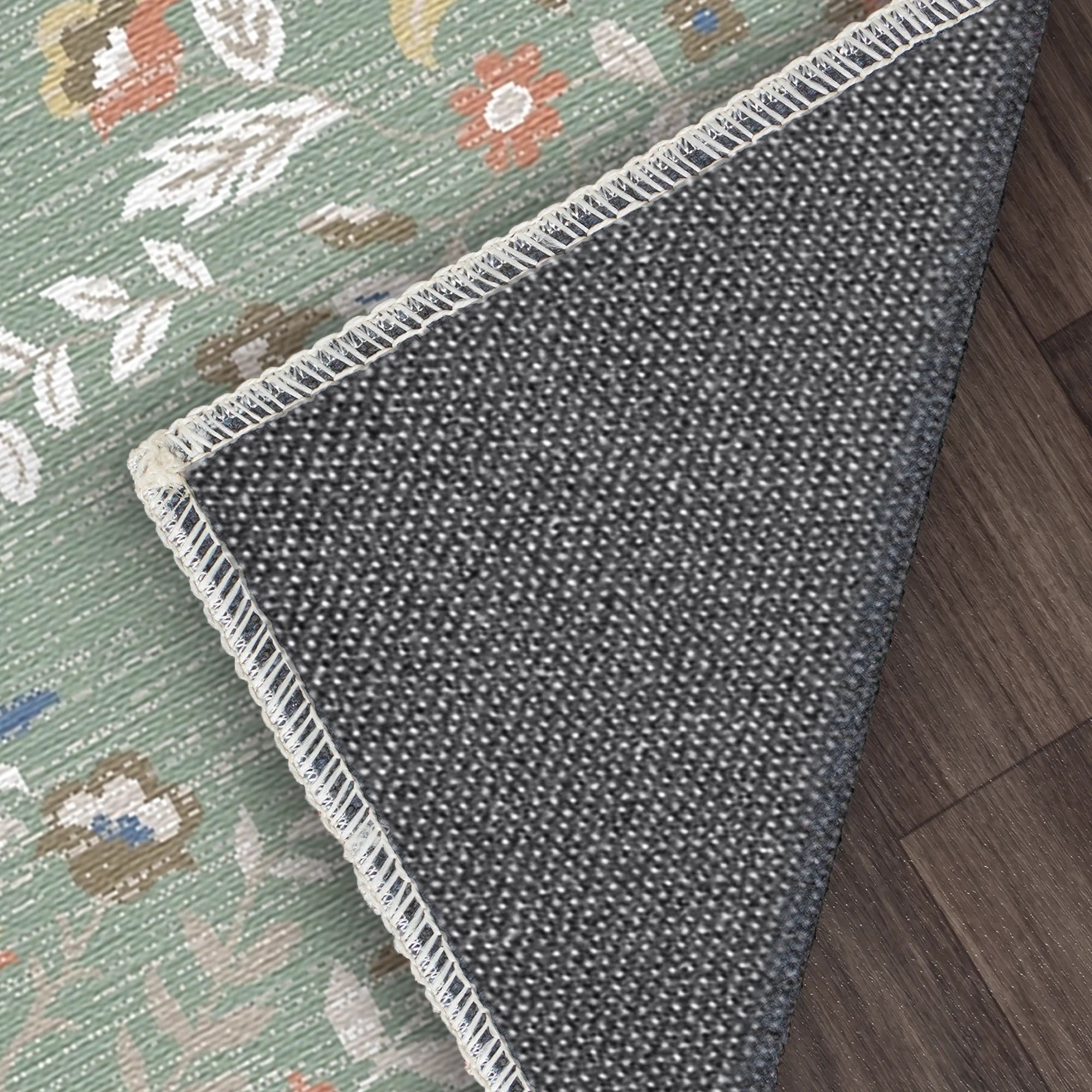 Salbeigarten Blumen Medaillon Teppich