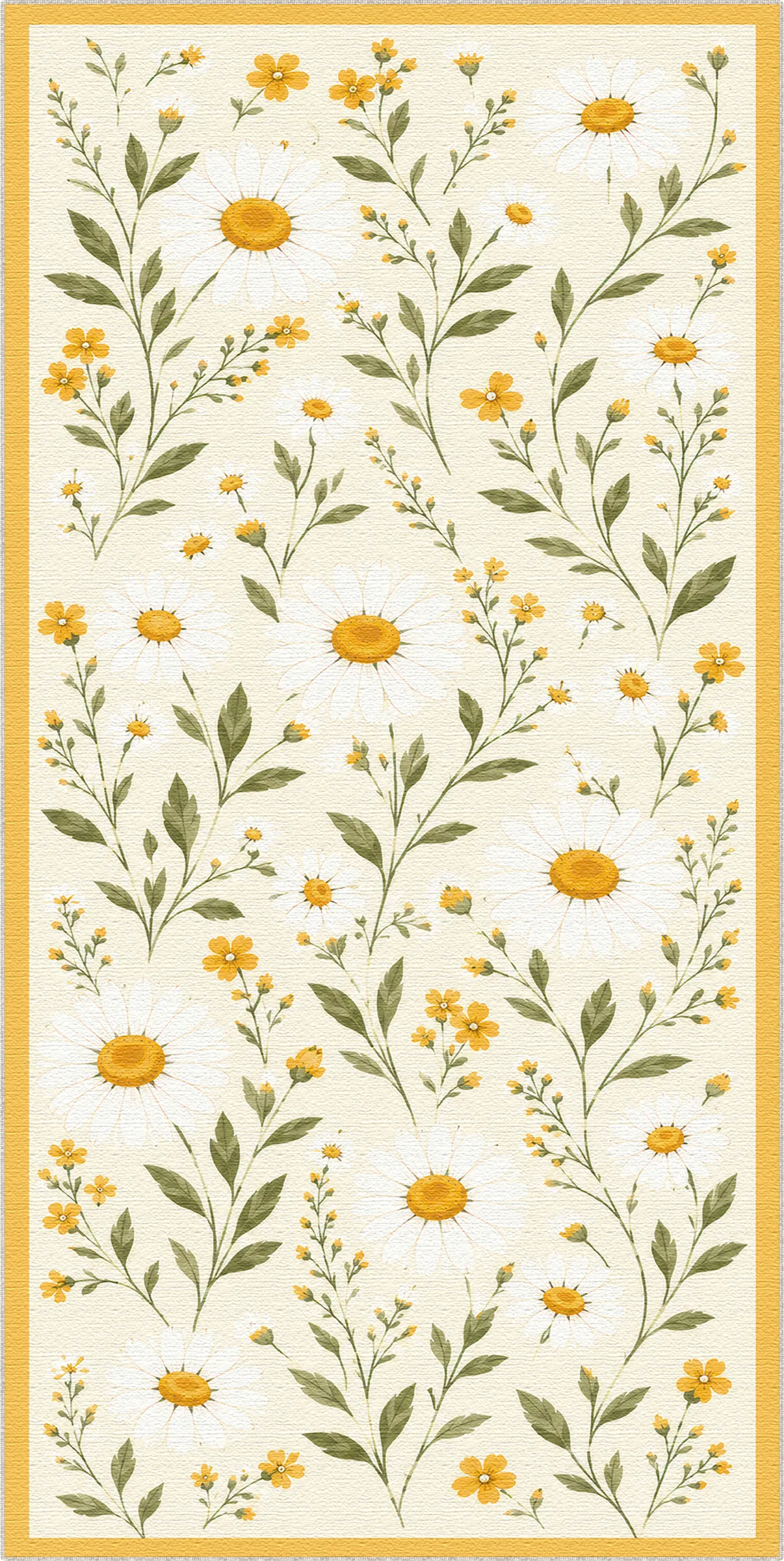 Heller Gänseblümchen-Blumenwiesen-Teppich