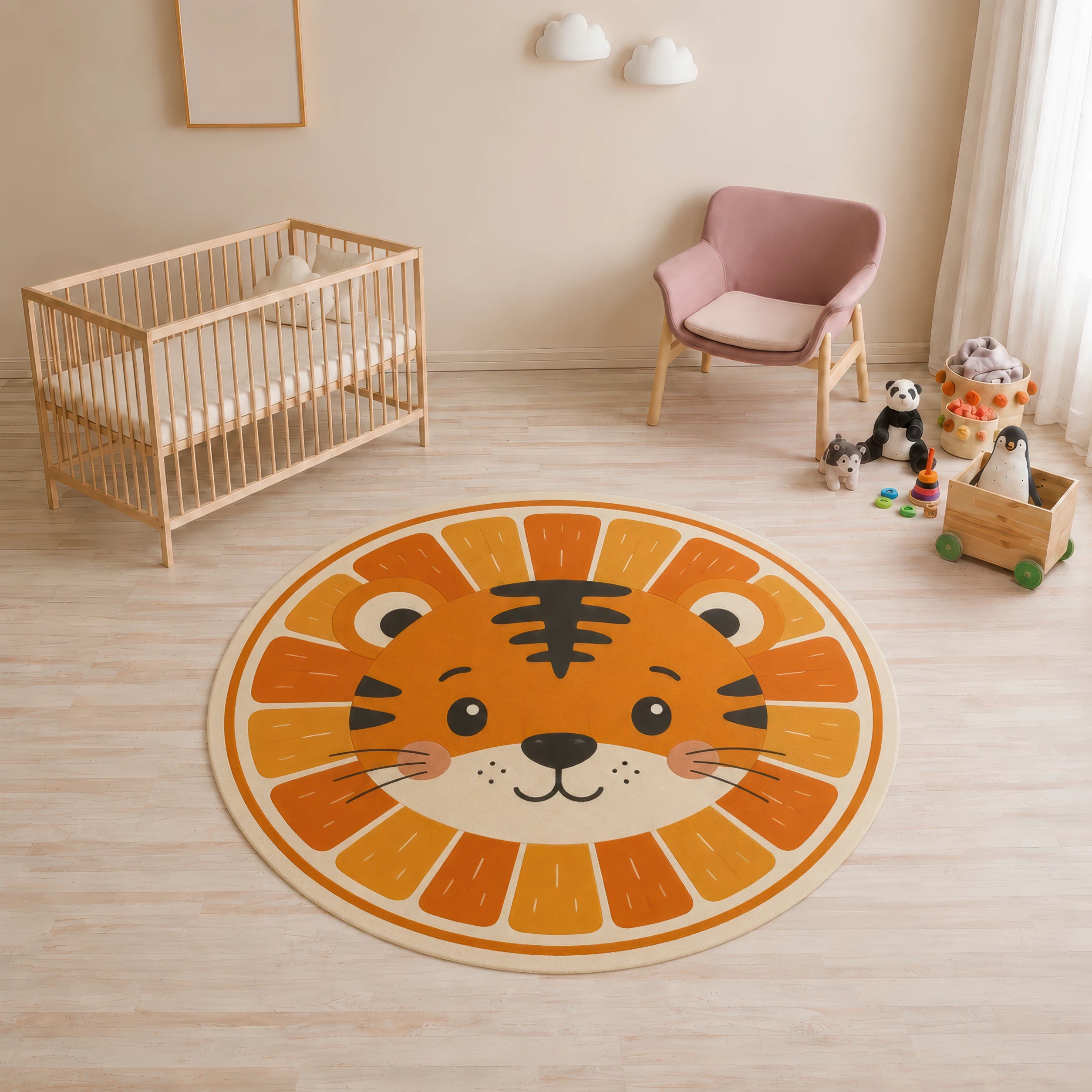 Kleiner Tiger Rundteppich