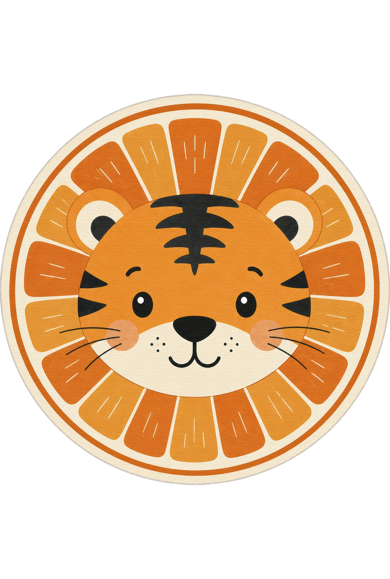 Kleiner Tiger Rundteppich