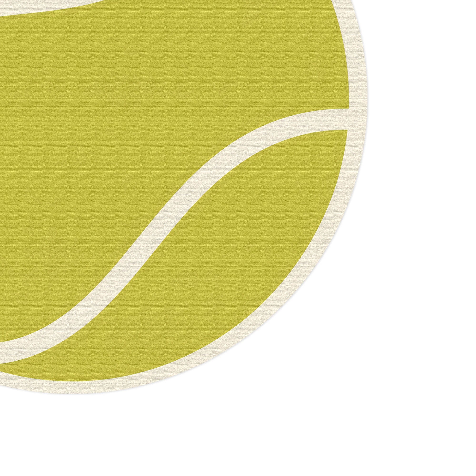 Runder Tennisball Sport | Spielteppich für Kinder