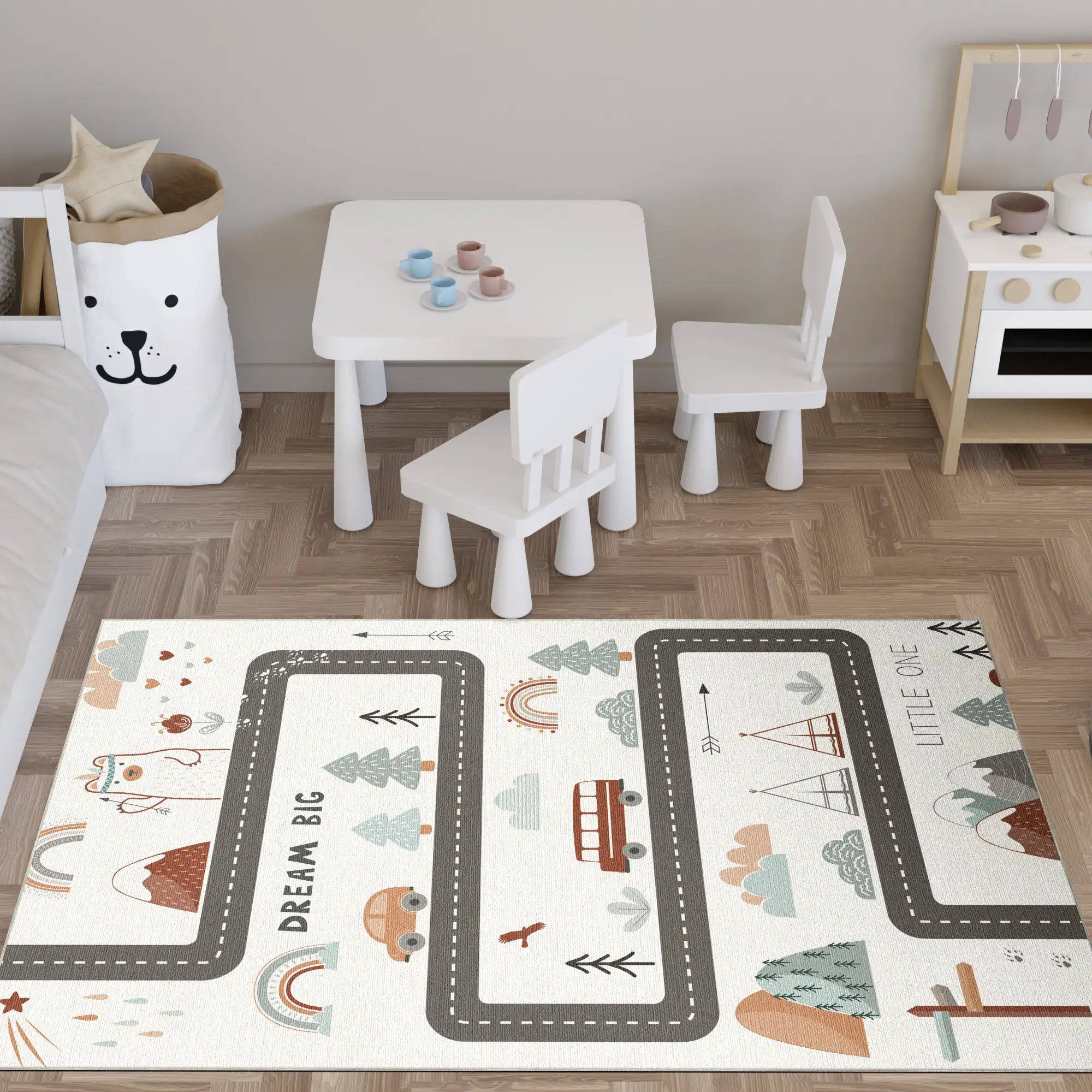 Boho Wald Abenteuer Spielteppich