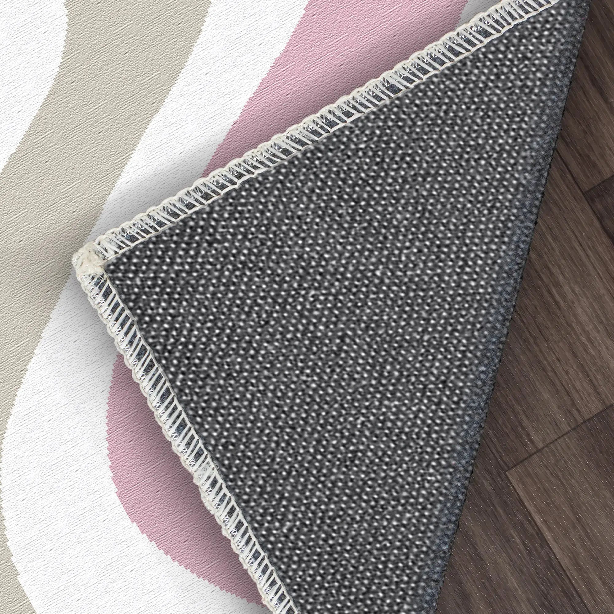 Waschbarer Retro Wellen Boho Teppich