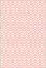 Waschbarer Rosa Chevron-Teppich 