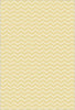 Waschbarer Blassgelber Chevron-Teppich 