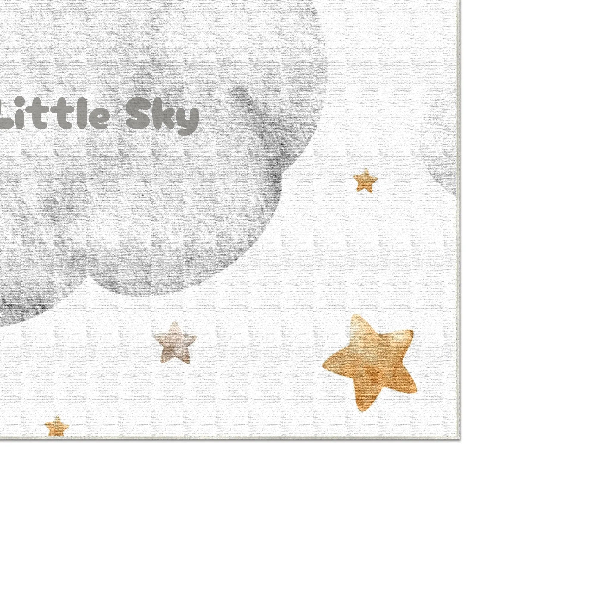 Teddybär auf einer Wolke | Personalisierbarer Teppich