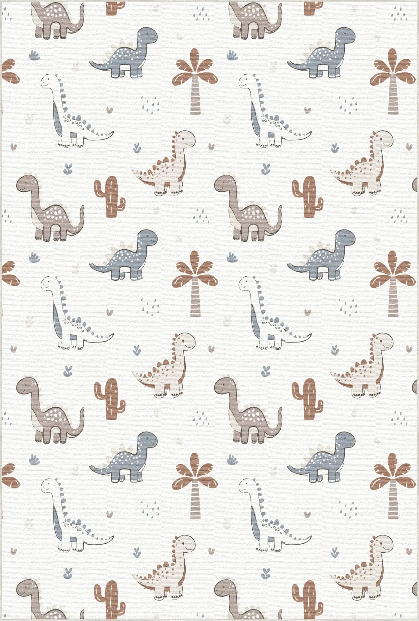Freundliche Dino-Welt Kinderteppich