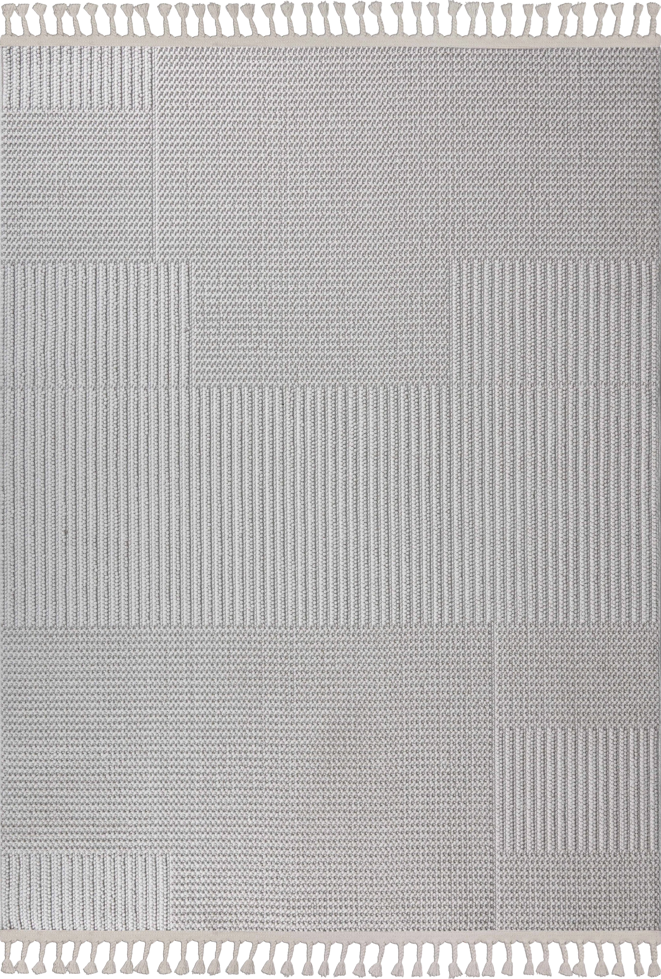 Silberner Teppich mit minimaler Textur