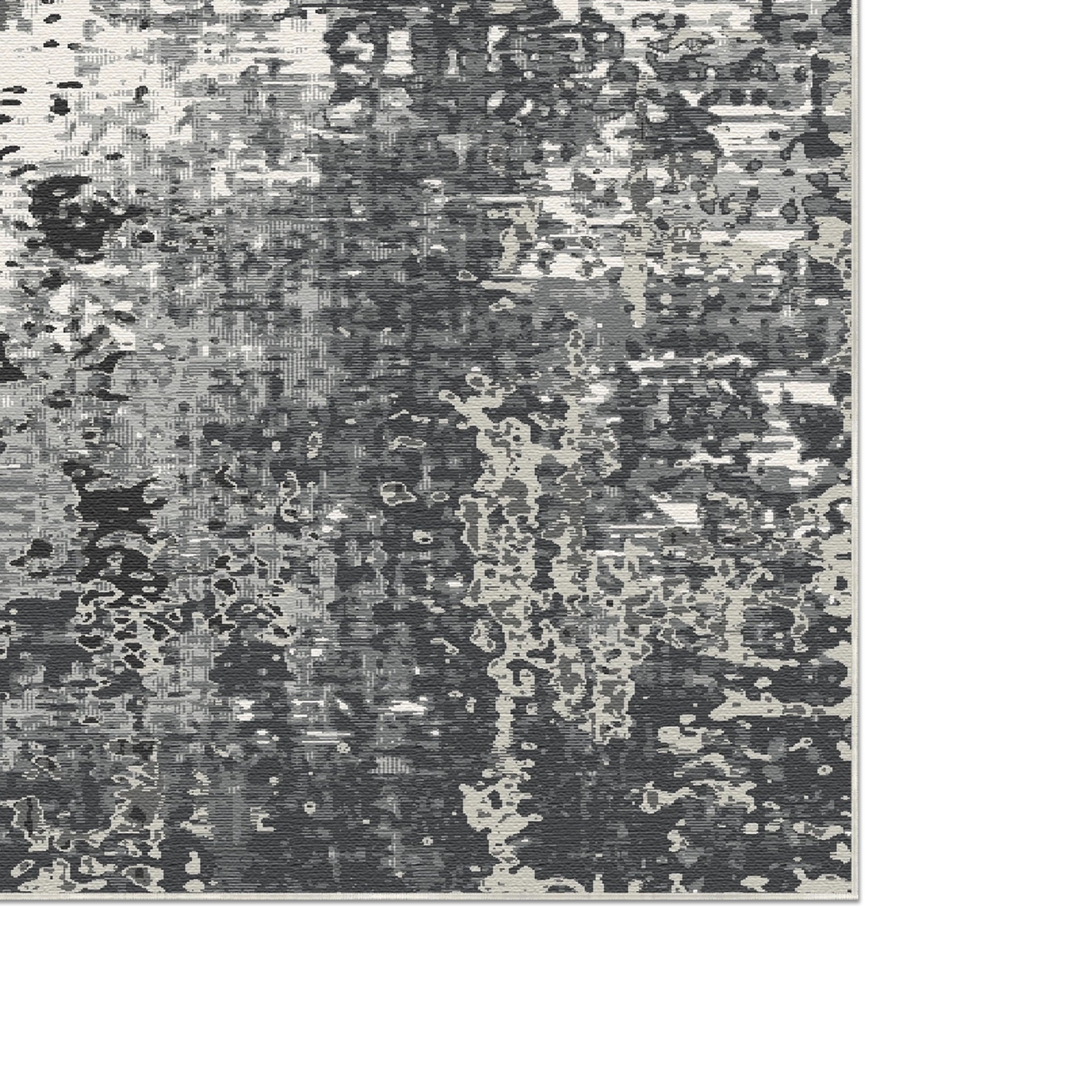 Obsidian Statisch Industrieller Abstrakter Teppich