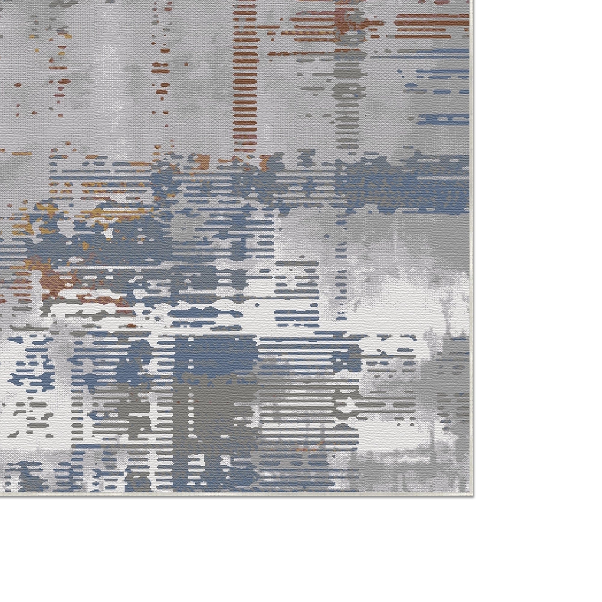 Tektonischer Drift Industrieller Glitch Teppich