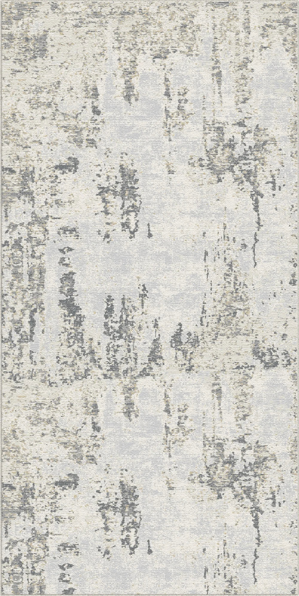 Silber Nebel Abgenutzter Abstrakter Teppich