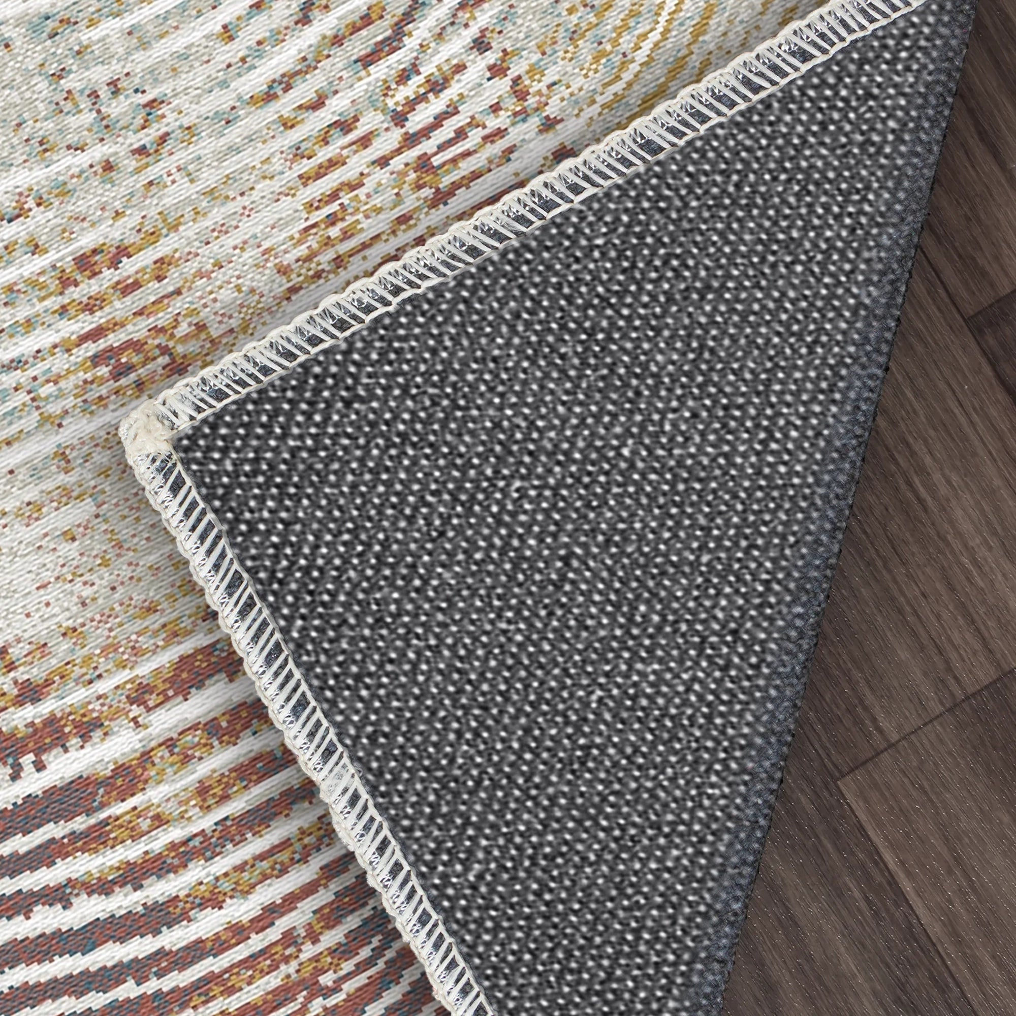 Ochre Annual Ring Organischer Abstrakter Teppich