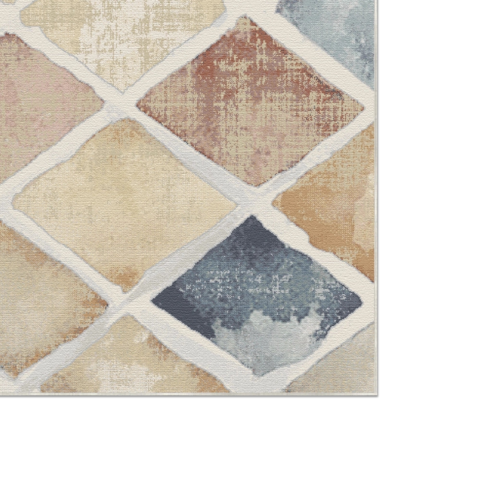 Mosaik Drift Aquarell Harlekin Teppich