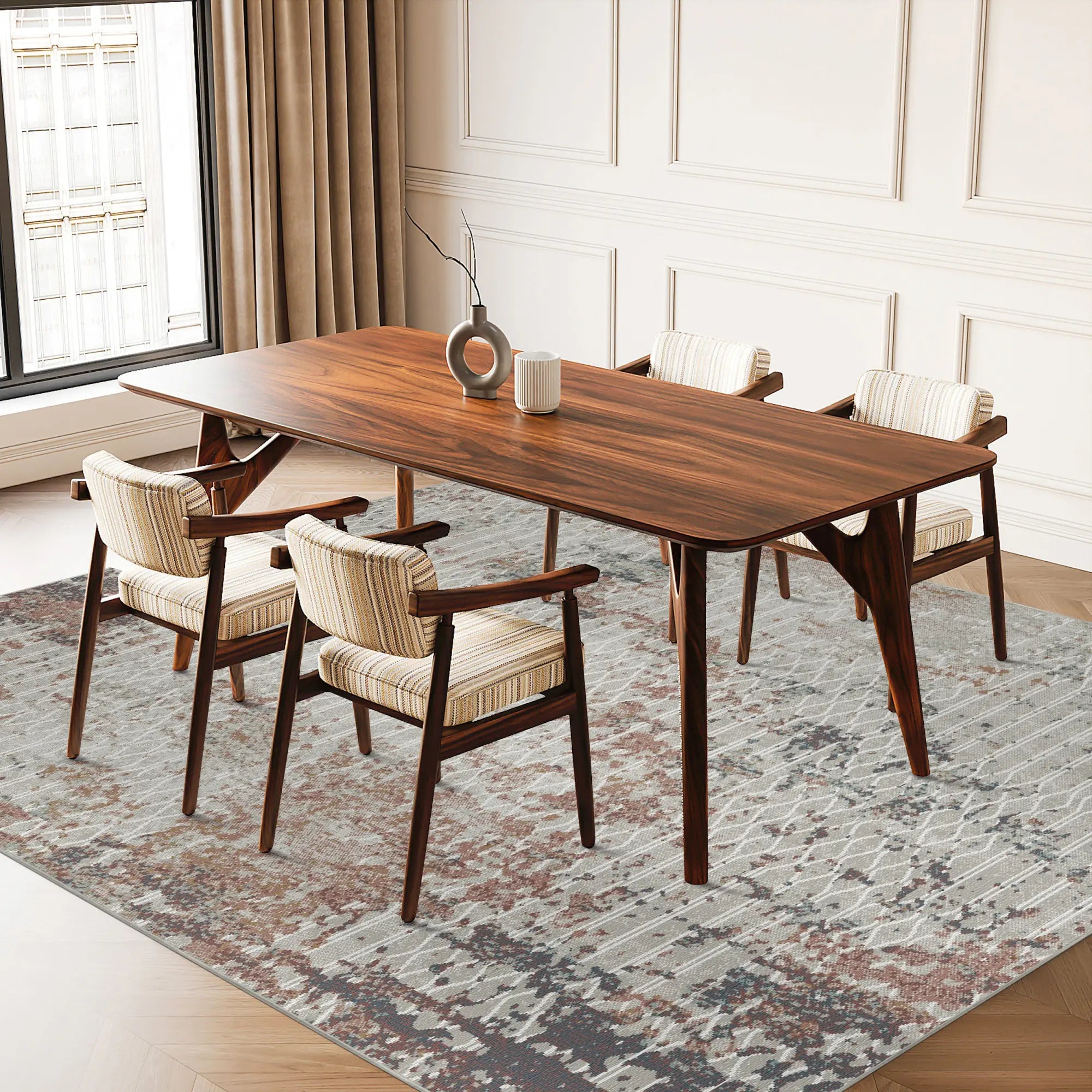 Rust Lattice Industrie Teppich