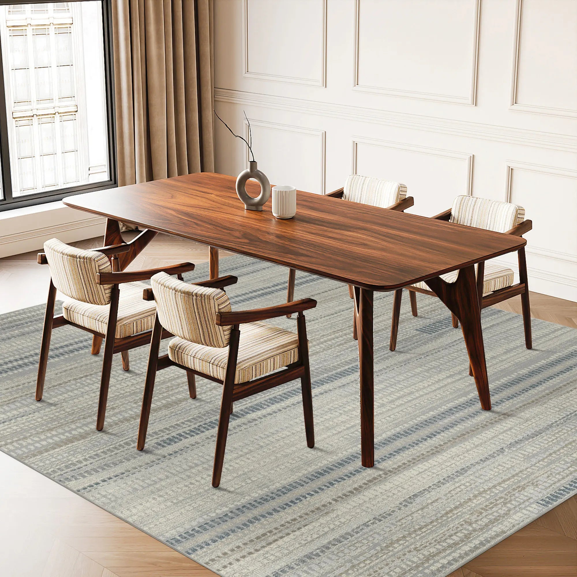 Stria Multi Minimalistischer Teppich