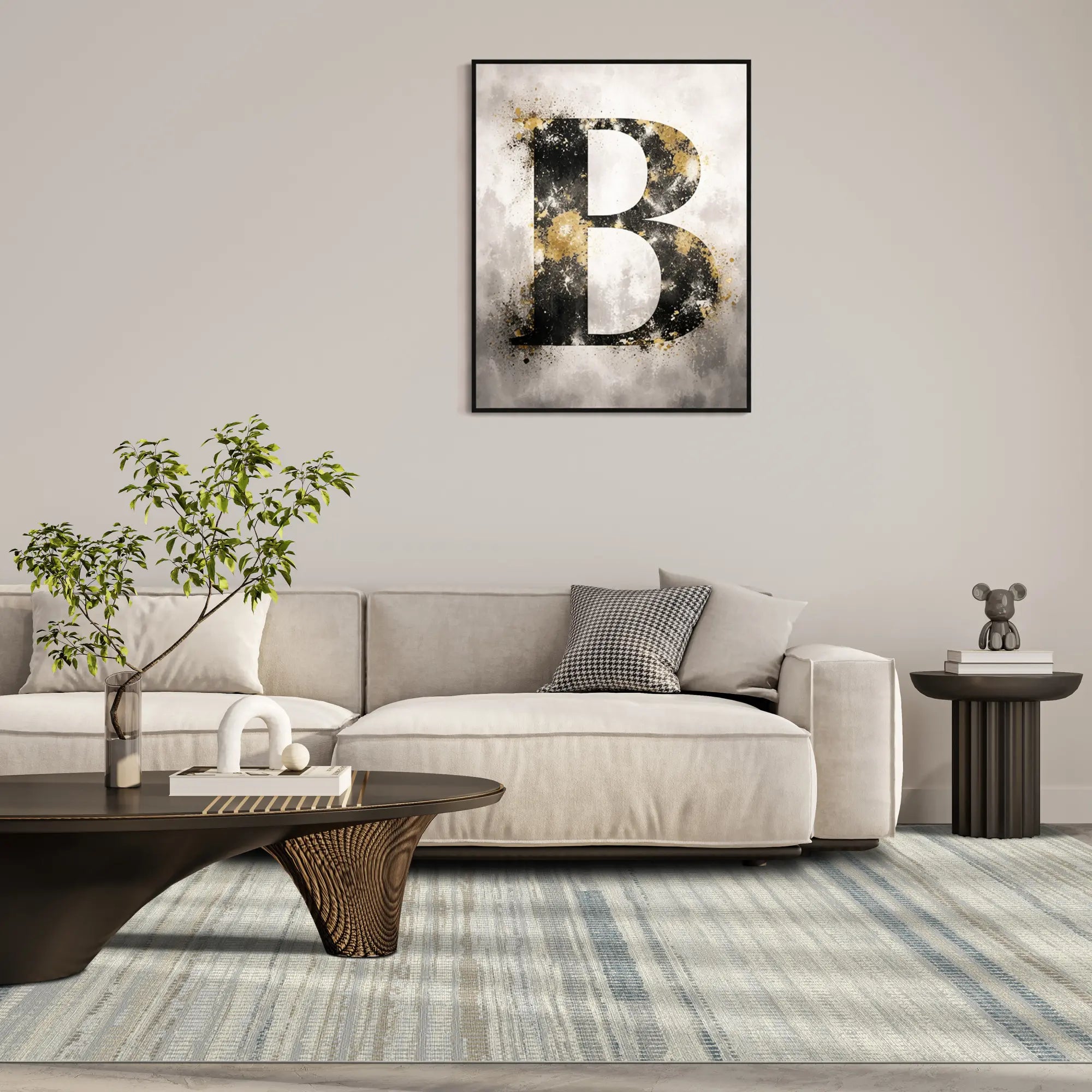 Stria Multi Minimalistischer Teppich