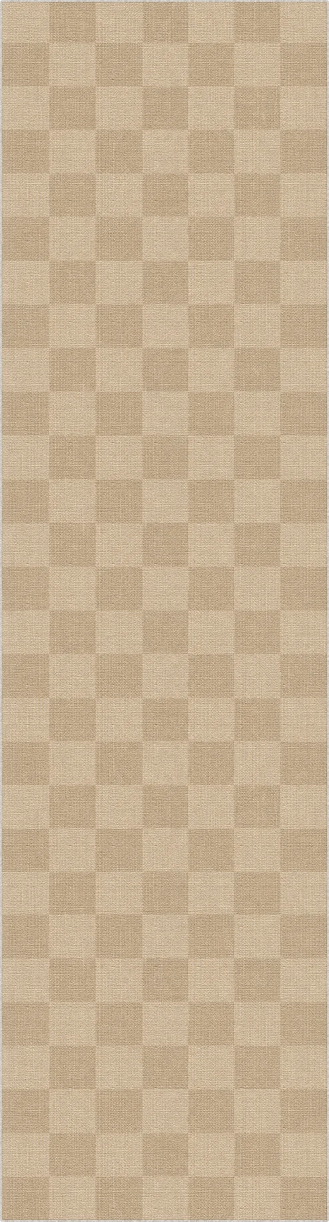 Modernes kariertes Jute-Optik Teppich