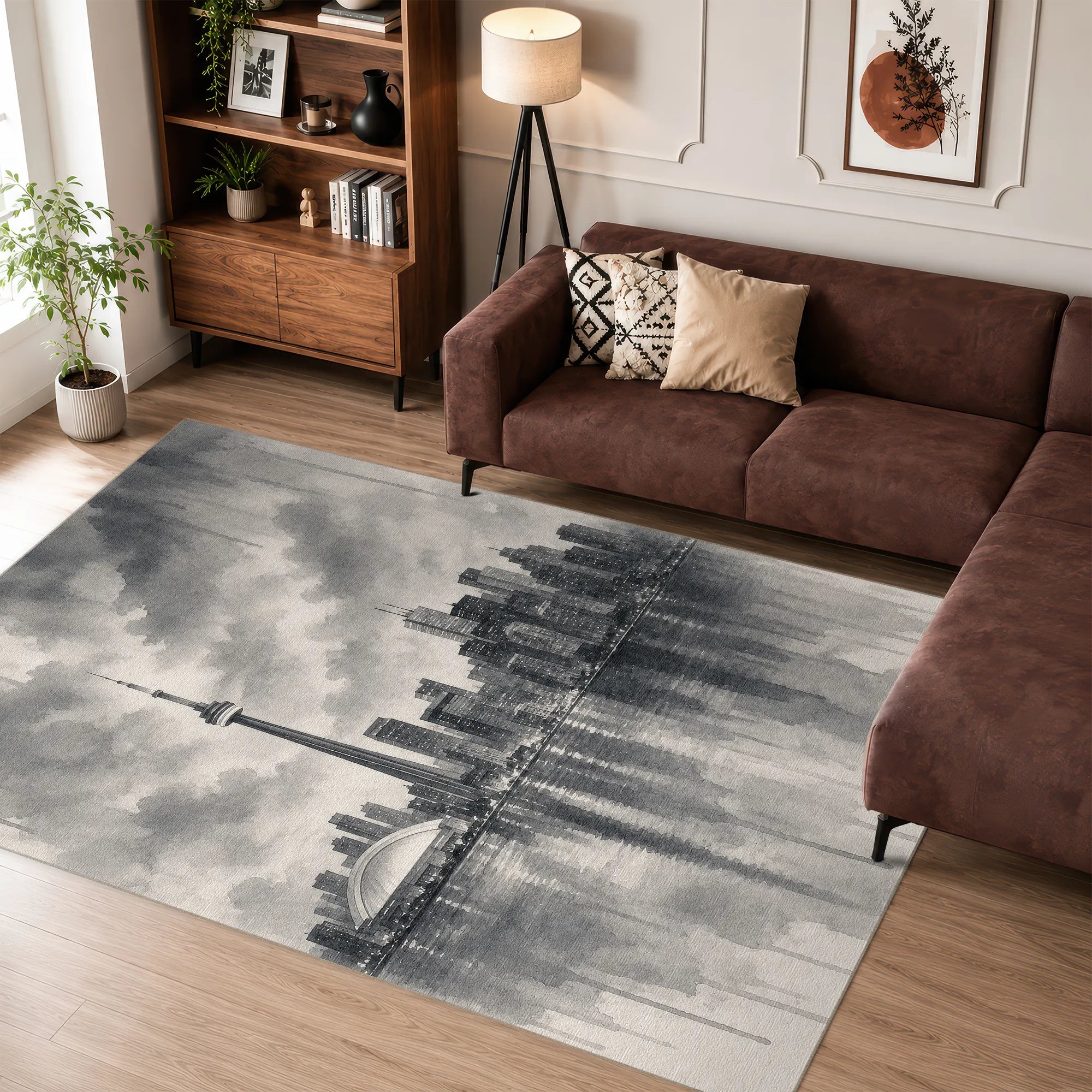 Kunstteppich „Skyline von Toronto am Wasser“
