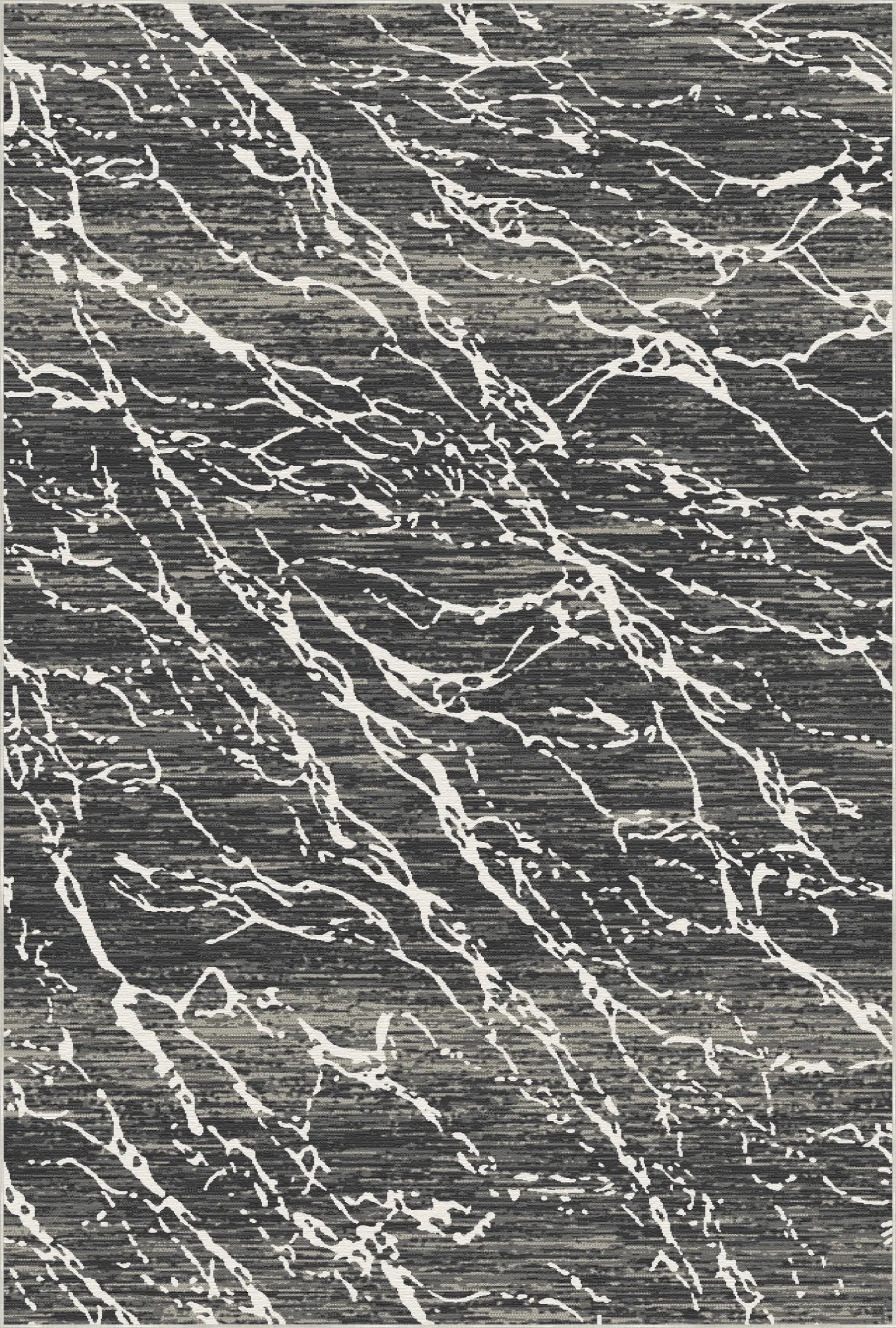 Waschbarer Teppich aus Obsidian Frost Marble