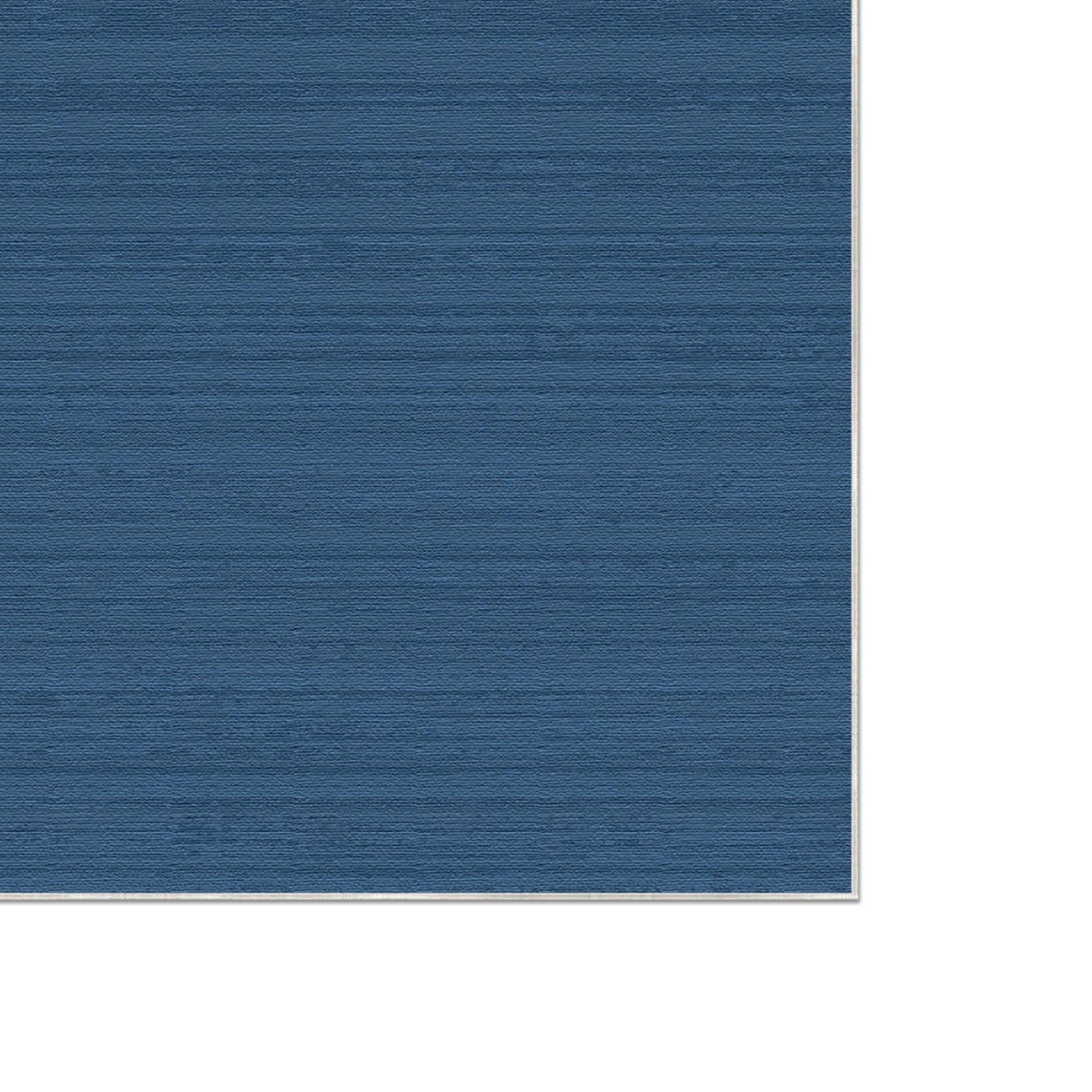 Azur Horizont Strukturierter Waschbarer Teppich